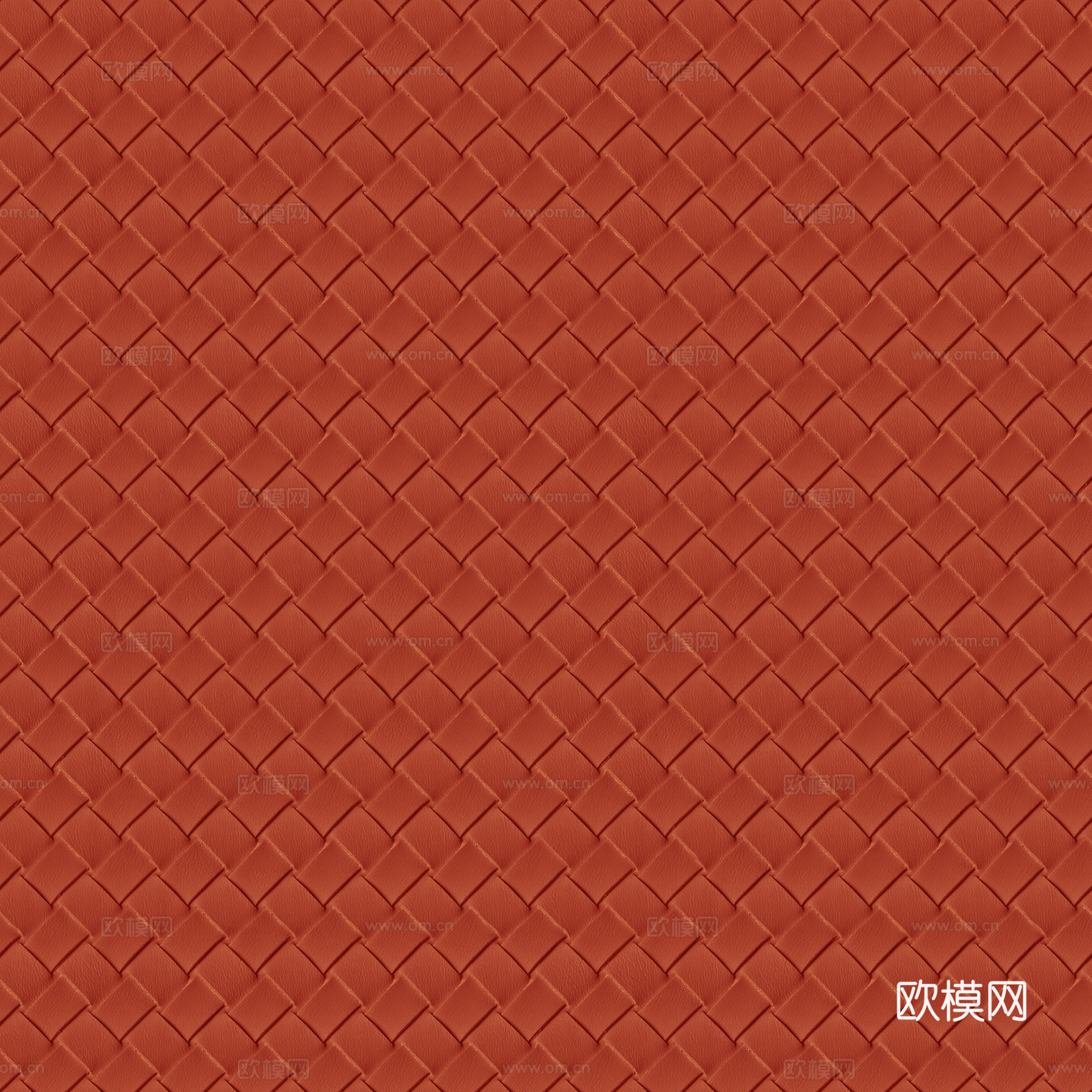 无缝橙色编织皮纹