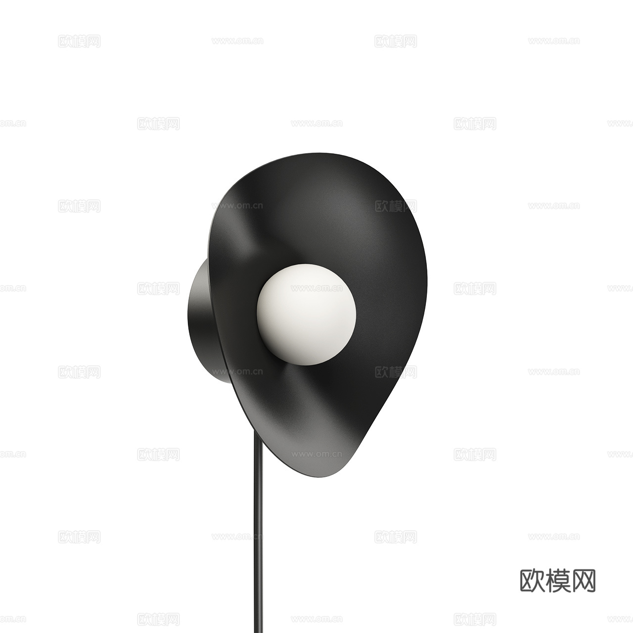 Norr11 现代壁灯 小壁灯 黑色壁灯 灯泡壁灯 艺术壁灯3d模型