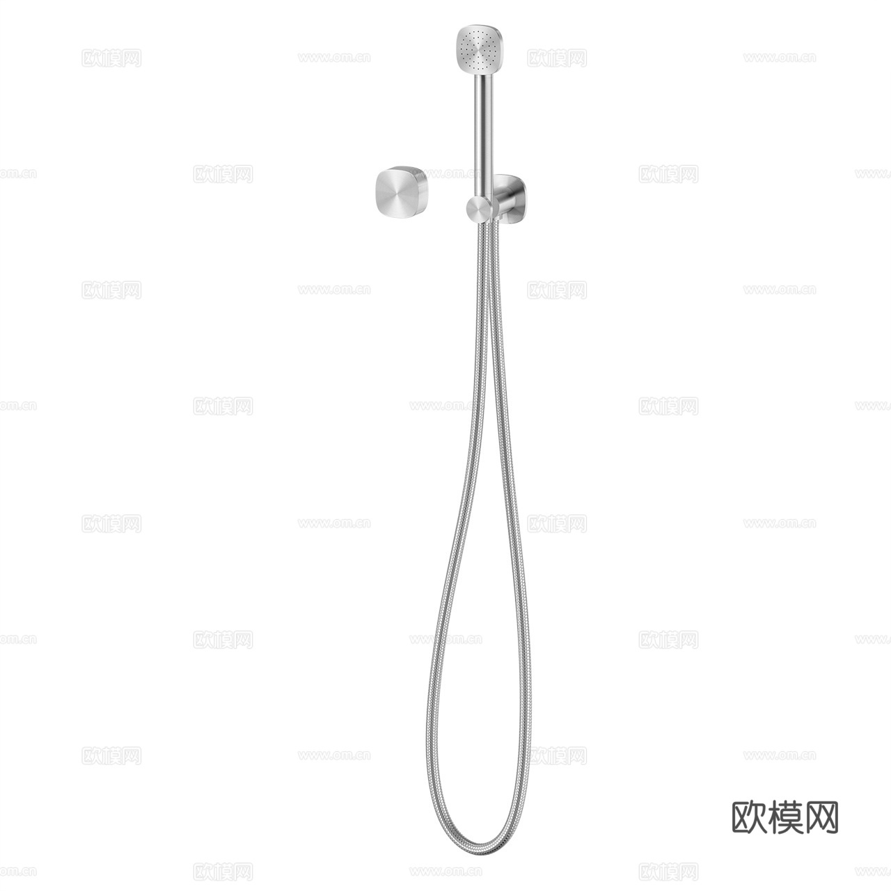 Quadro 淋浴龙头 花洒 不锈钢花洒 淋浴花洒3d模型