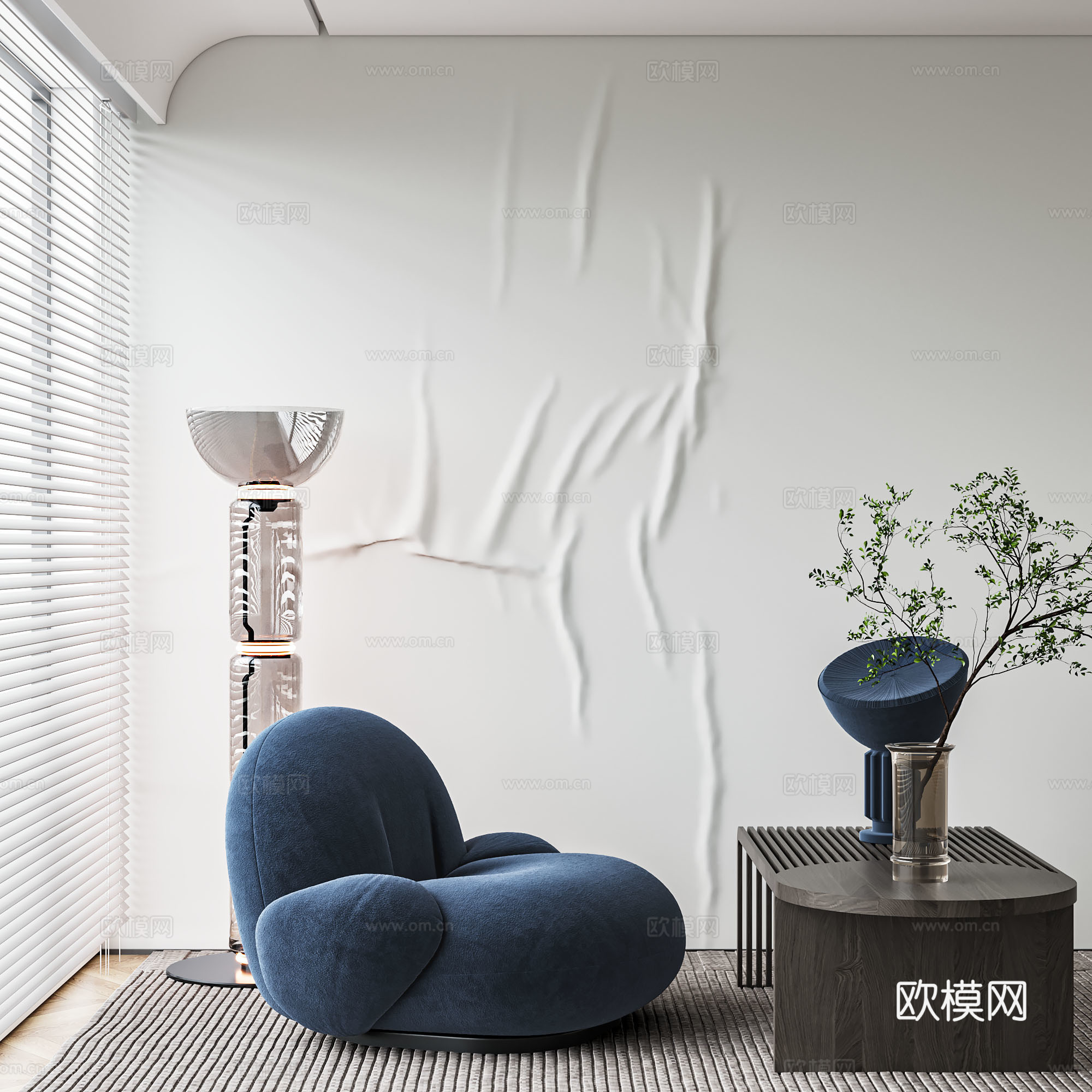 现代单椅3d模型