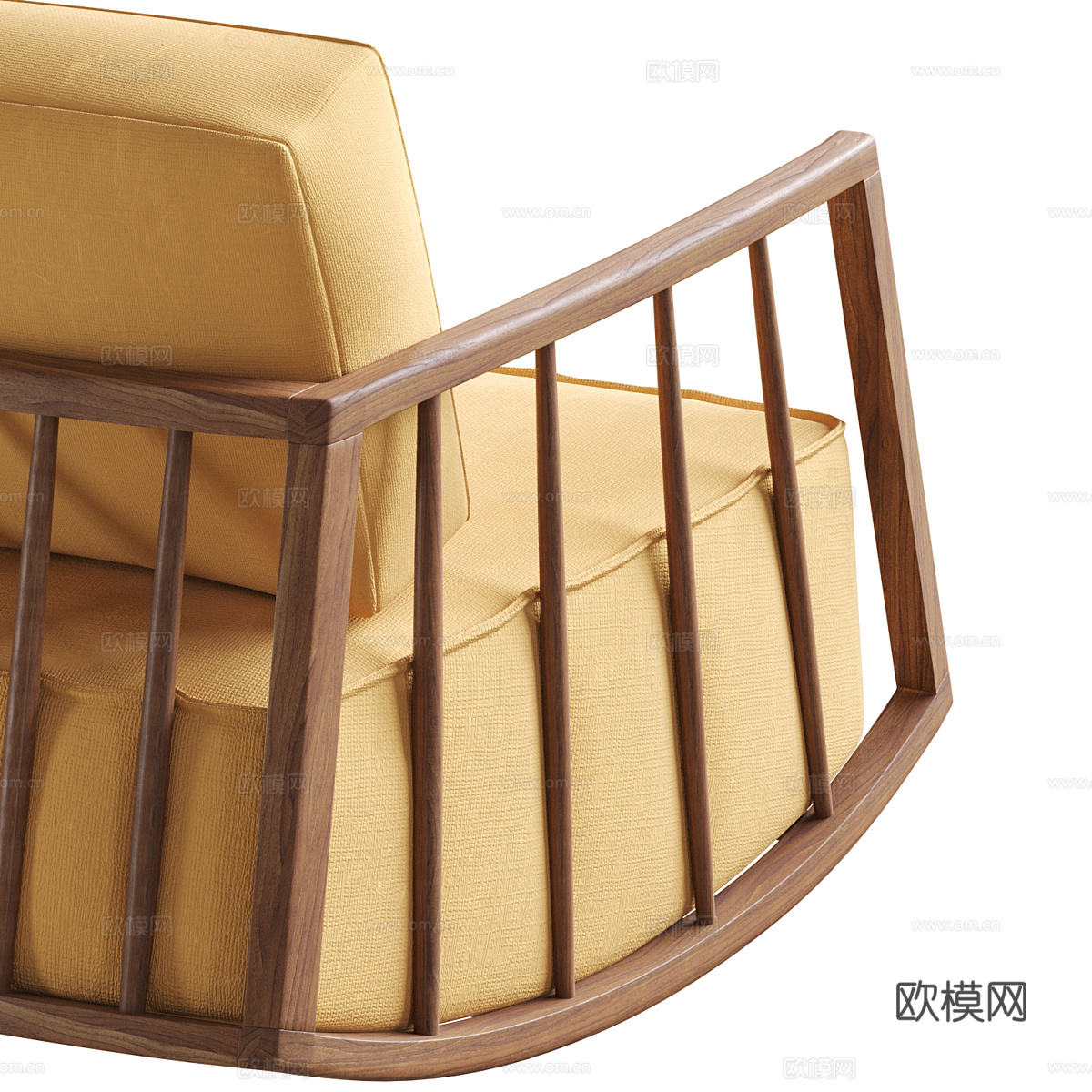 新中式摇椅3d模型