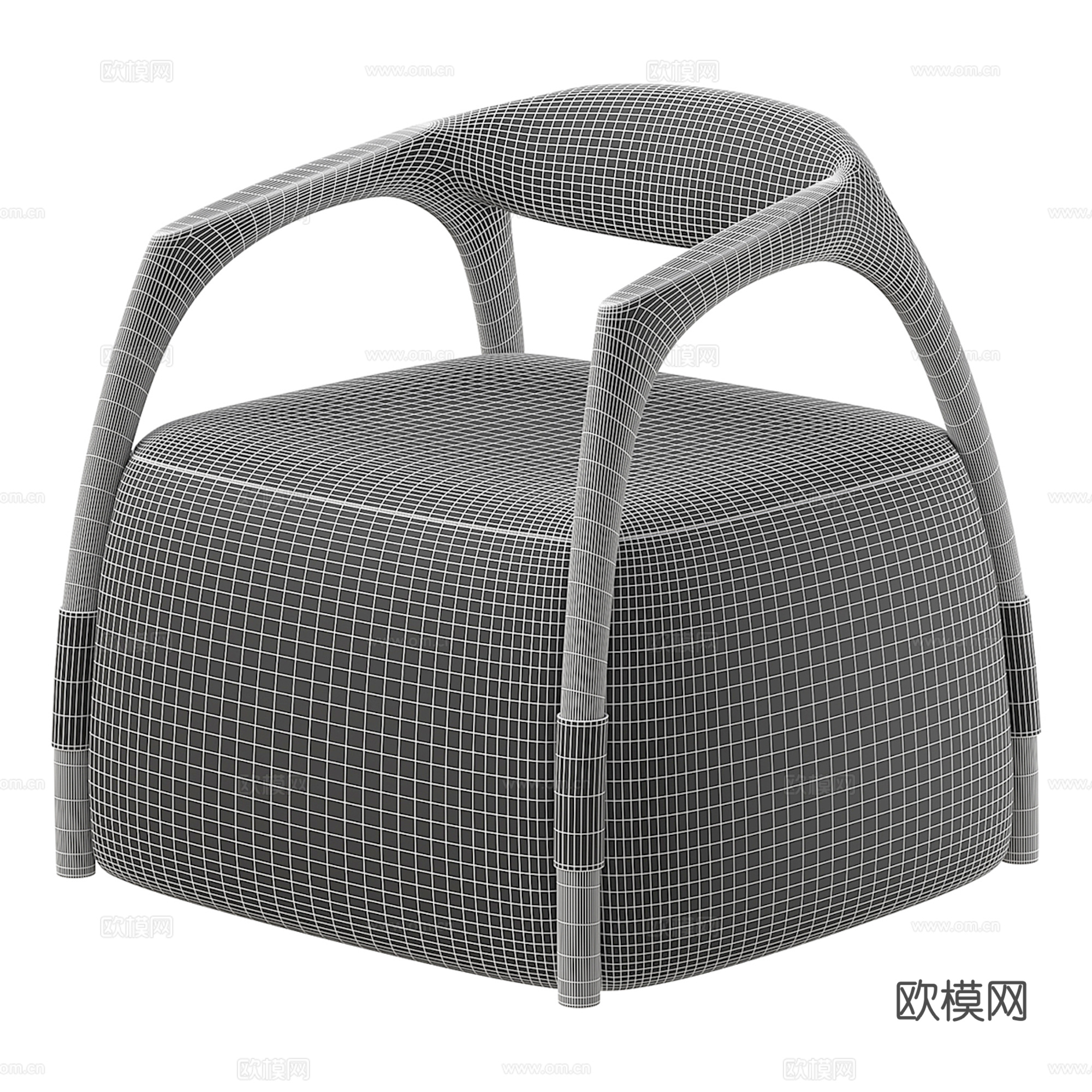 现代休闲椅 休闲单人沙发3d模型