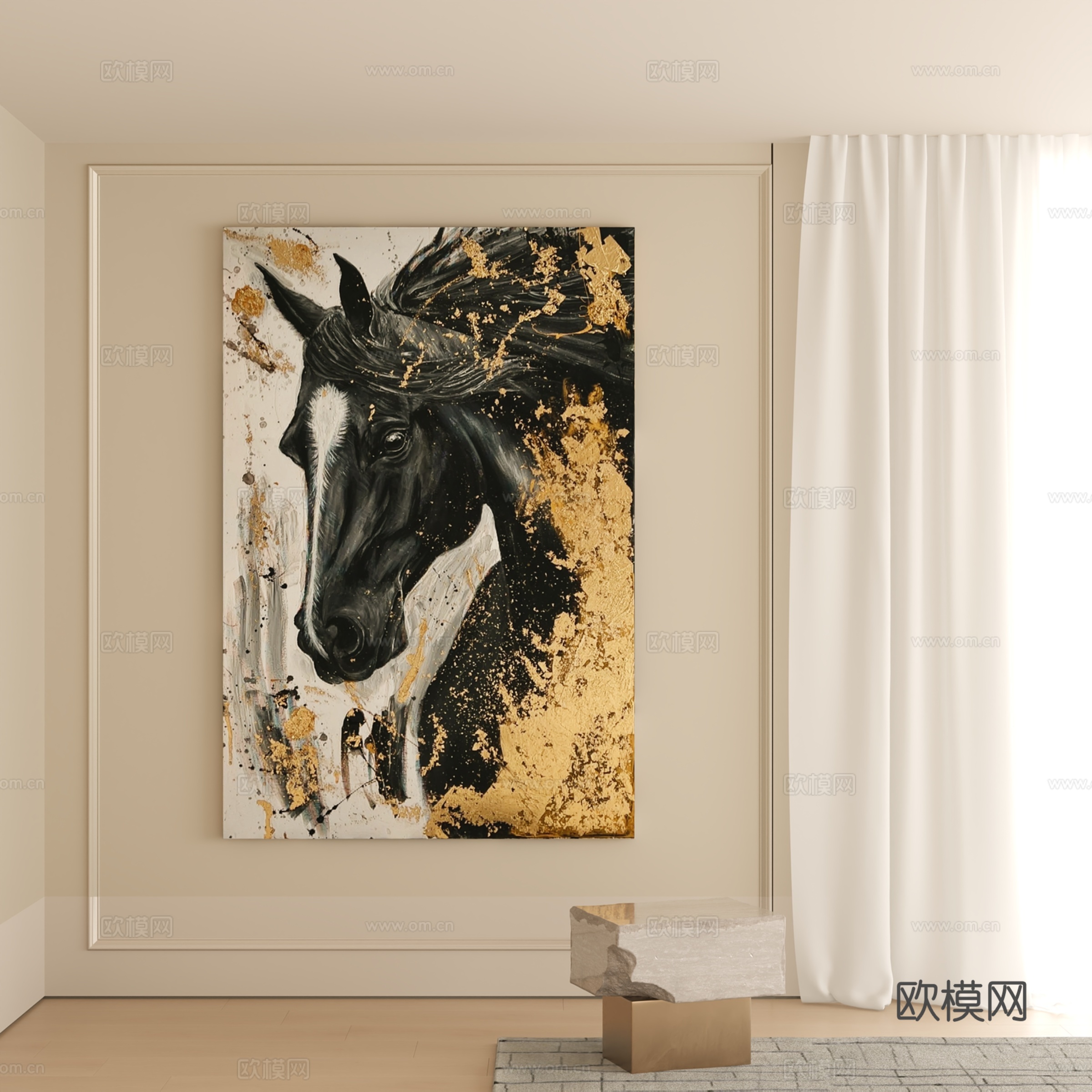 现代挂画 现代装饰画挂画 挂画 肌理画 客厅挂画 玄关挂画su模型