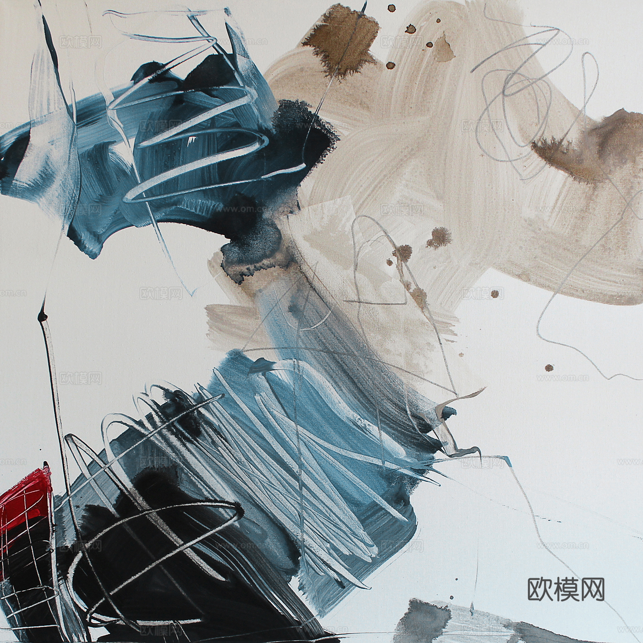 现代轻奢简约装饰画下载