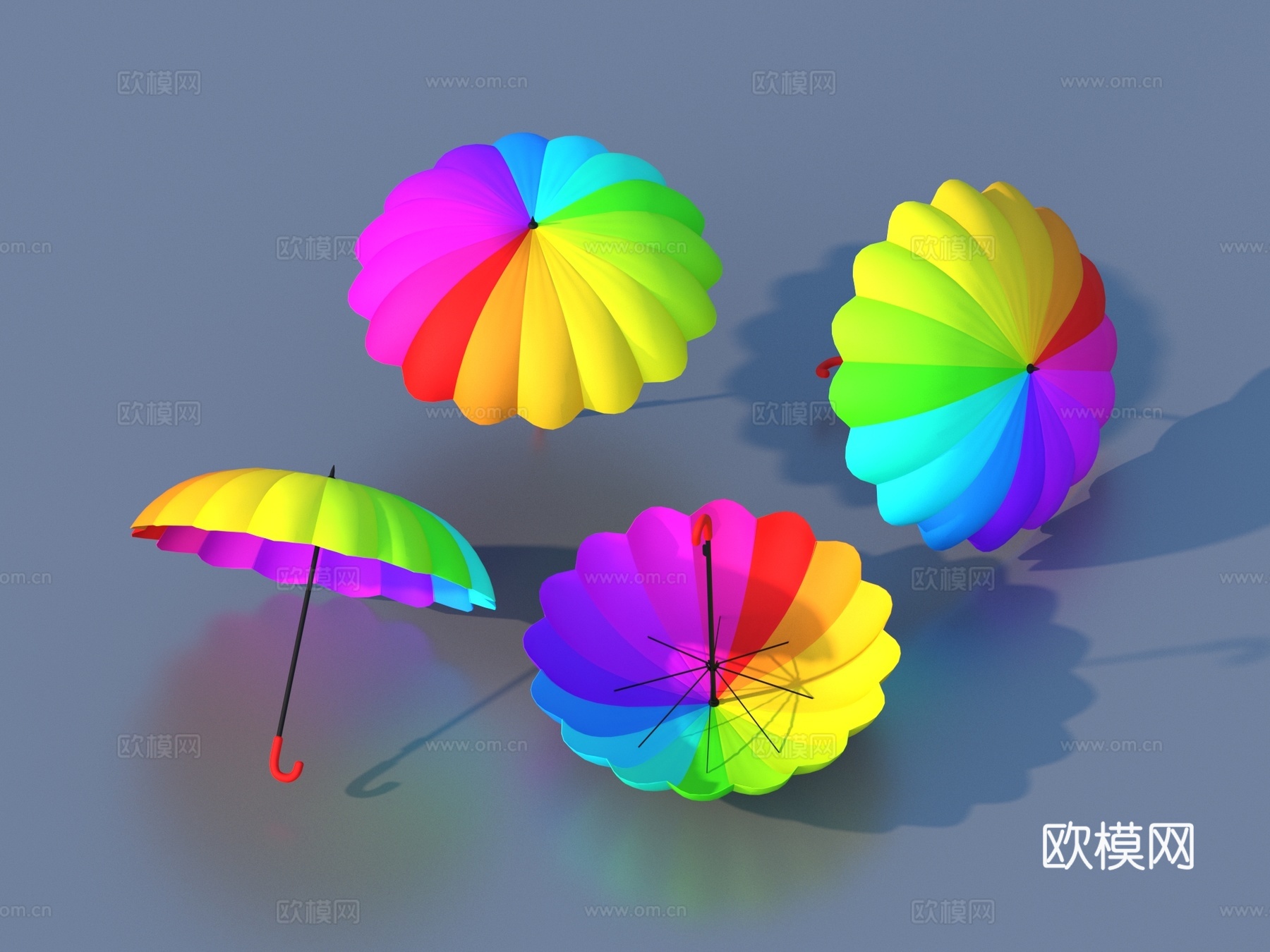 雨伞 遮阳伞 太阳伞 花伞3d模型