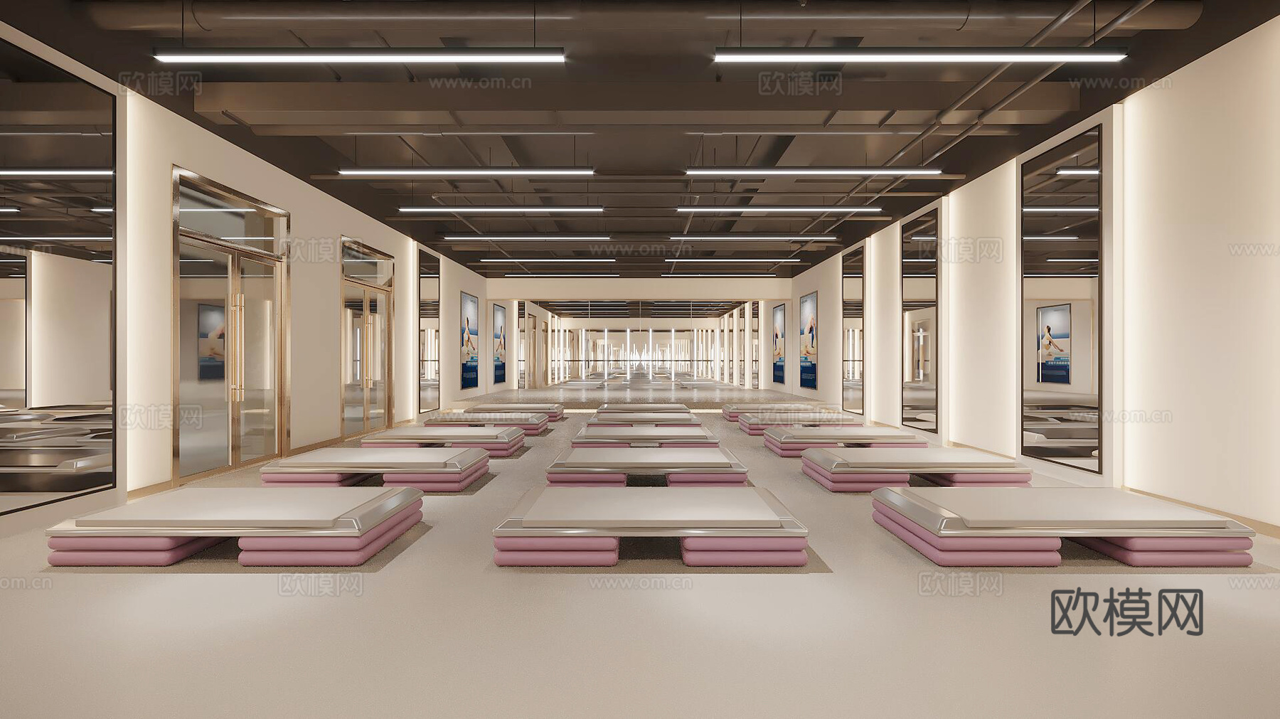 瑜伽室3d模型