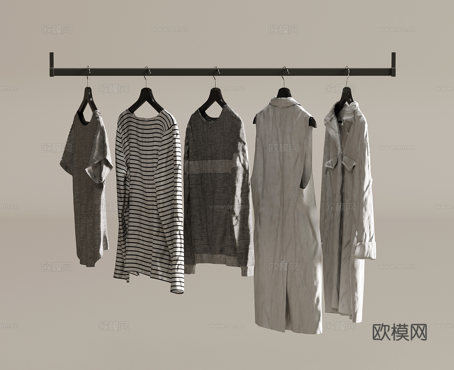 衣服 现代服装服饰su模型
