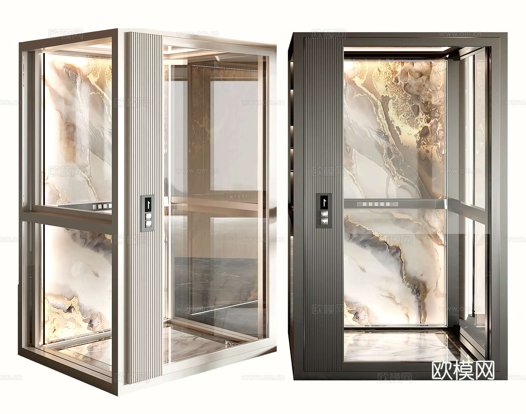 现代电梯3d模型下载