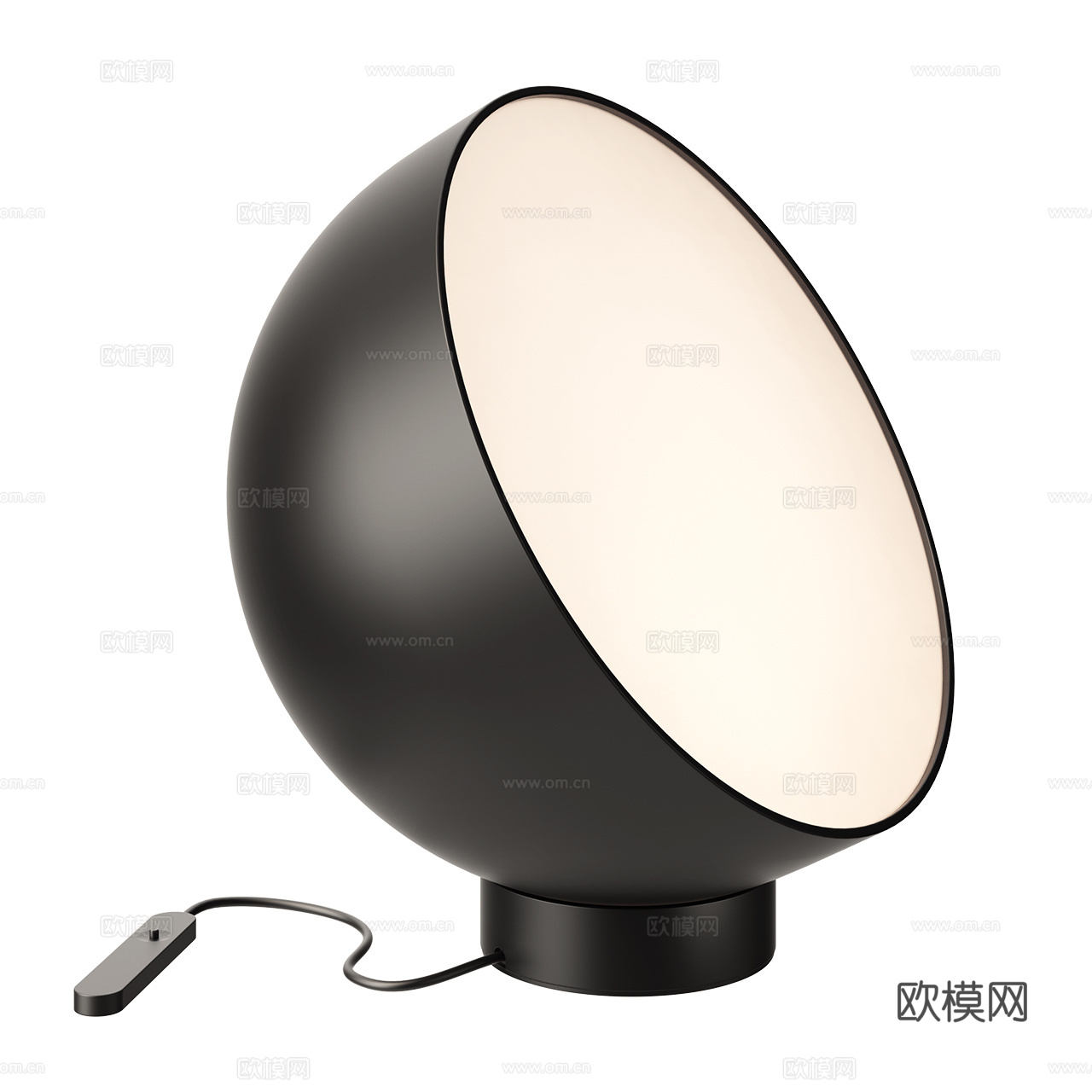Vibia 现代台灯 极简台灯 黑色台灯 球形台灯3d模型