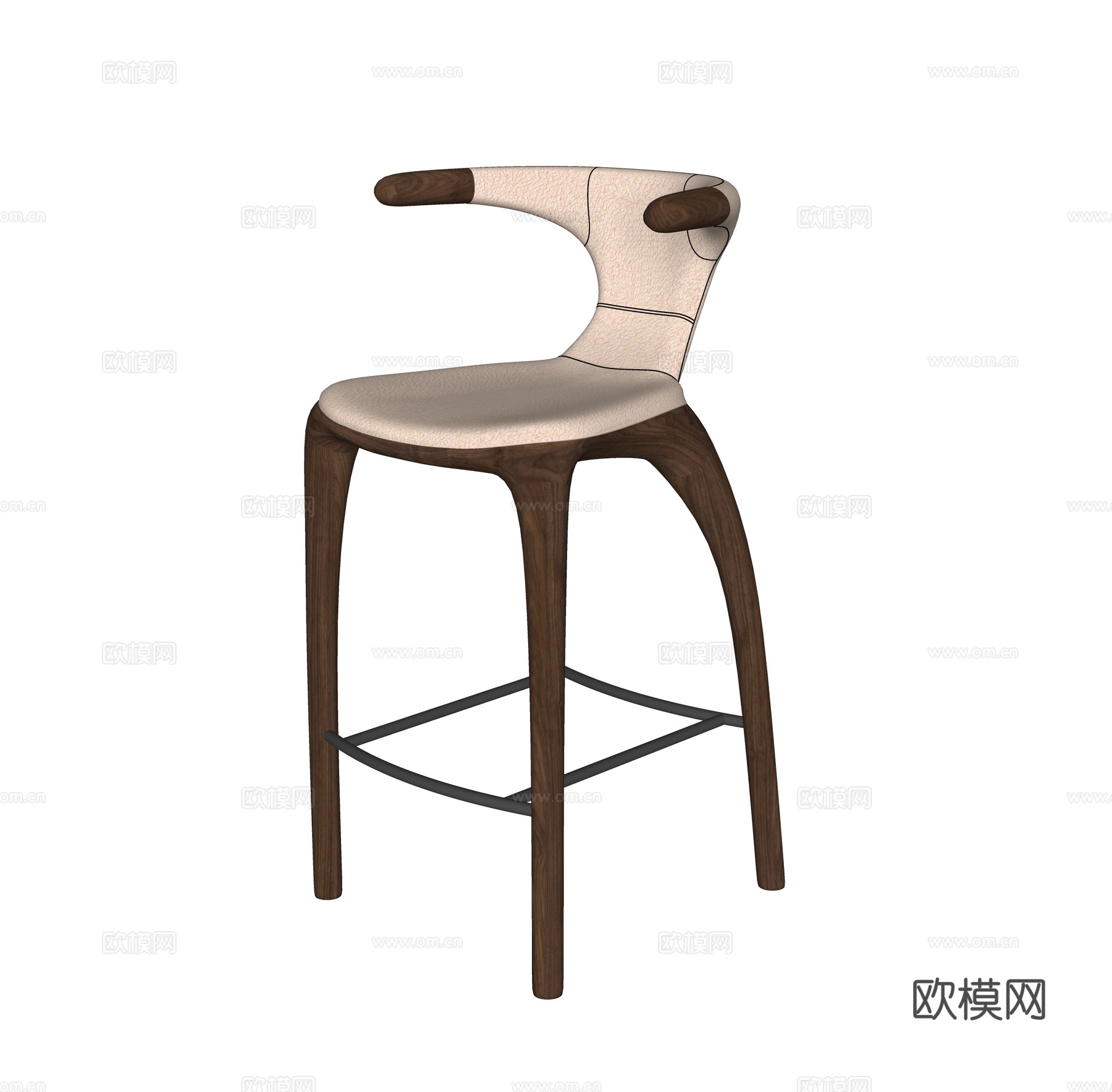 现代轻奢吧台椅su模型