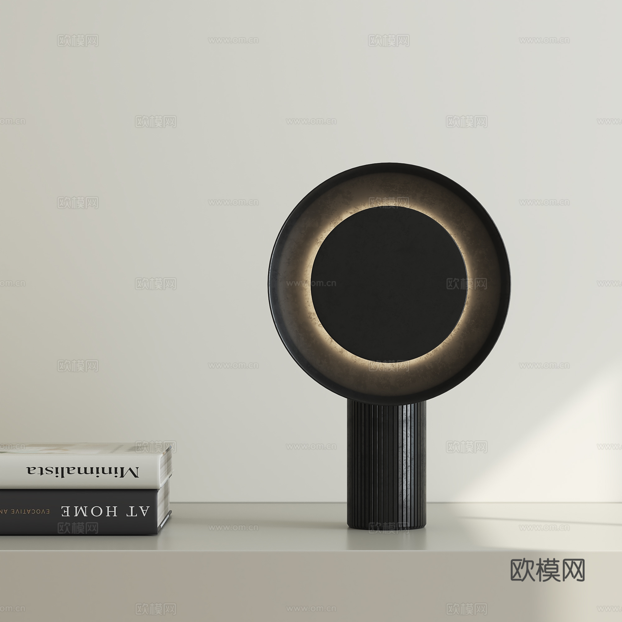 意式极简台灯3d模型