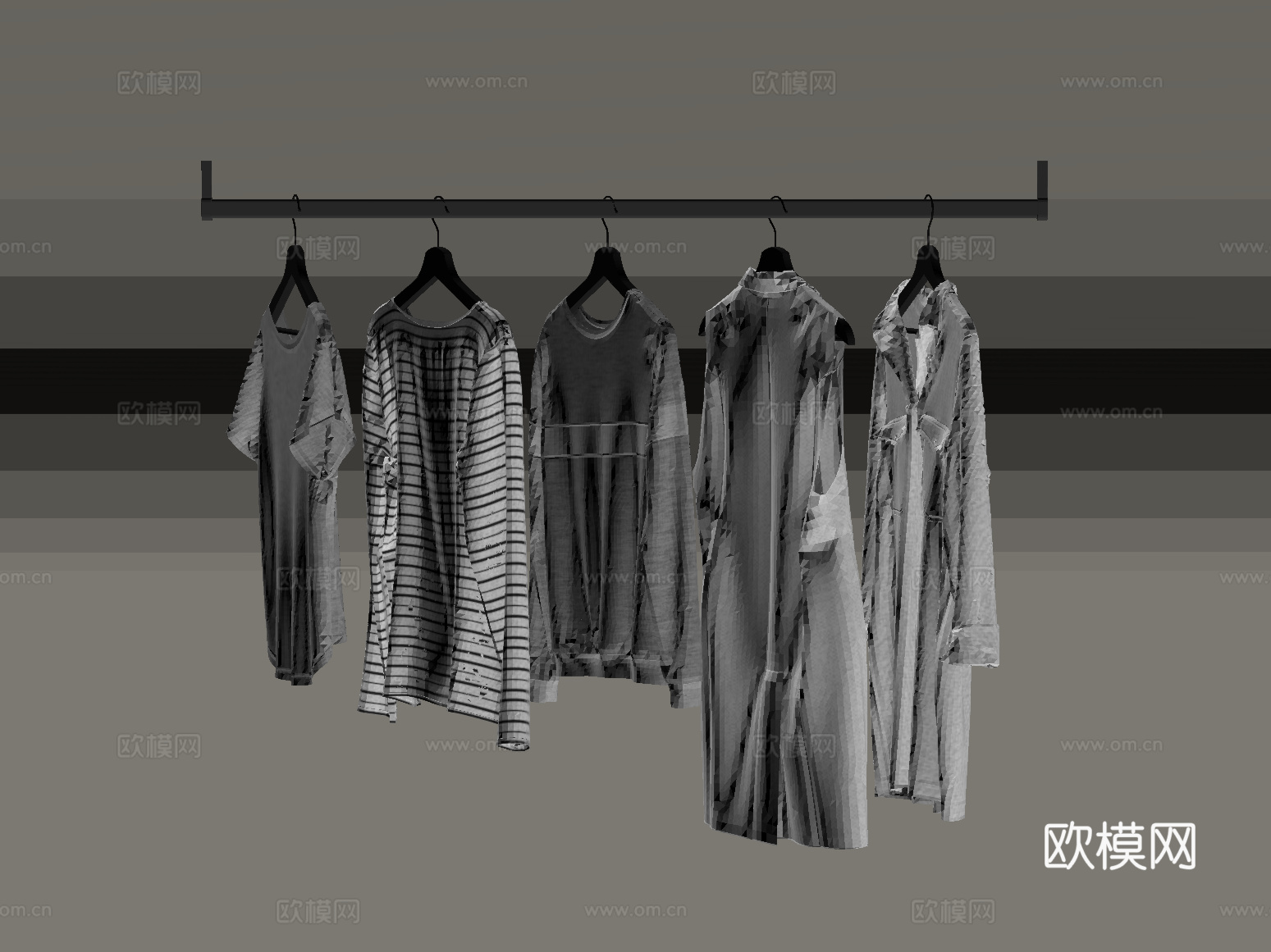 衣服 现代服装服饰su模型
