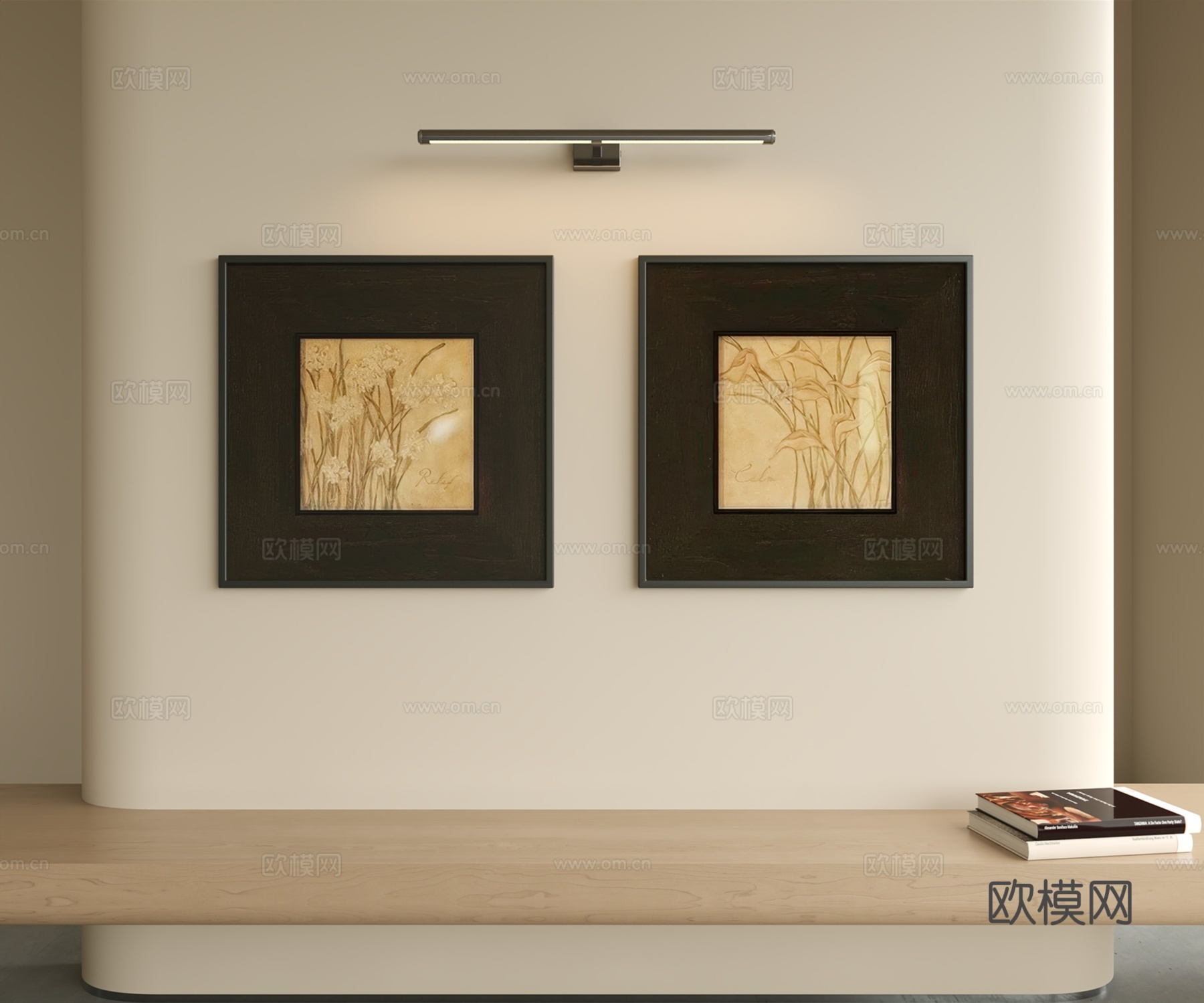 现代中古挂画 中古复古挂画 复古挂画 客厅挂画 玄关挂画 书su模型