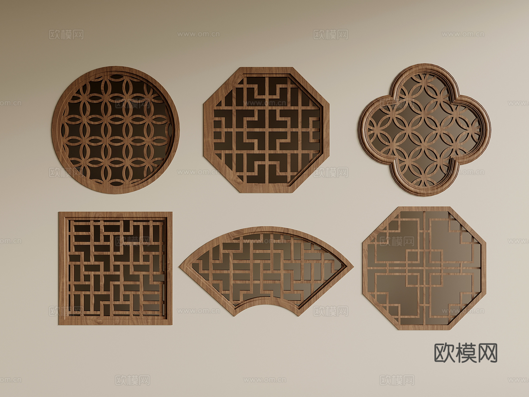 窗户 新中式窗户 楼花窗 窗花su模型