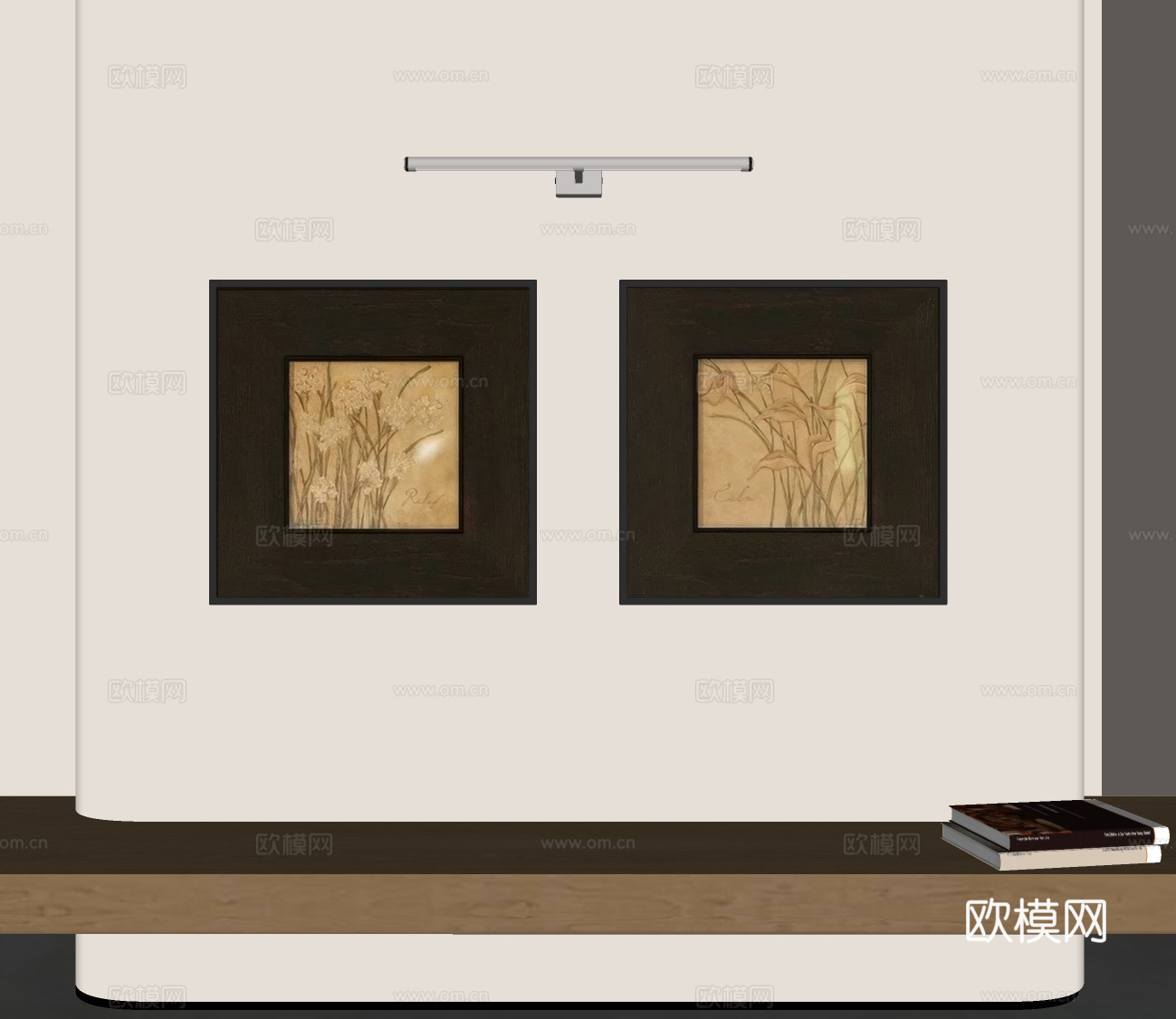 现代中古挂画 中古复古挂画 复古挂画 客厅挂画 玄关挂画 书su模型