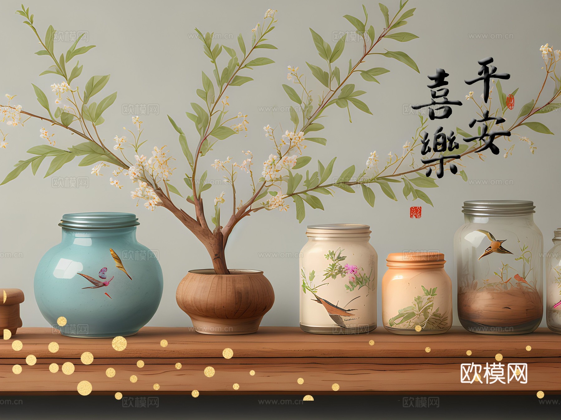 文艺小清新简约现代装饰画