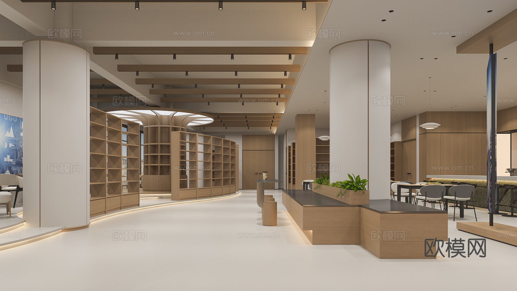 图书馆书店3d模型