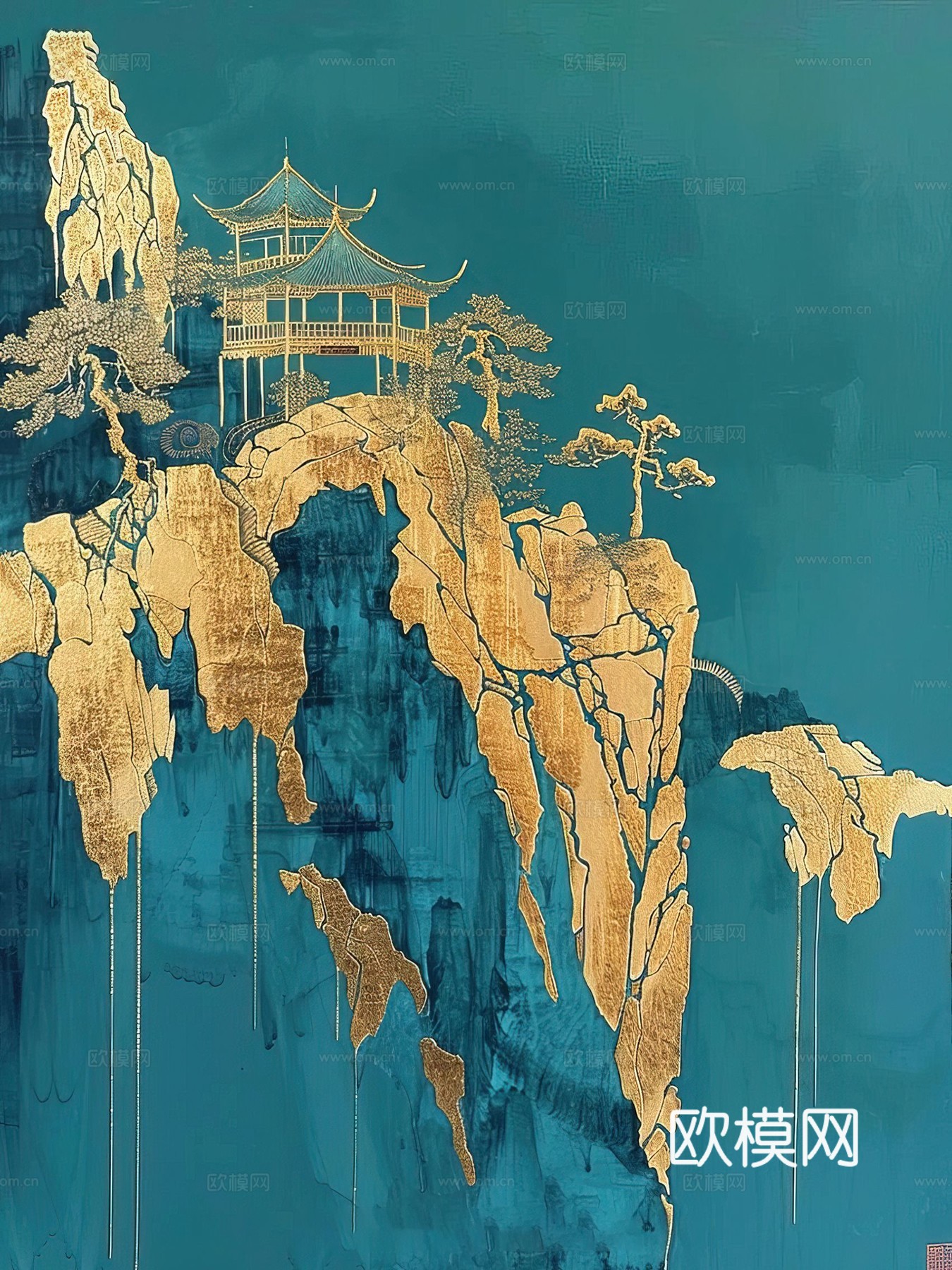 新中式国风壁纸壁画