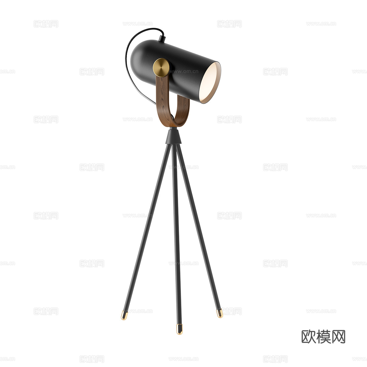 Le Klint 现代台灯 黑色台灯 胡桃木台灯 复古台灯3d模型