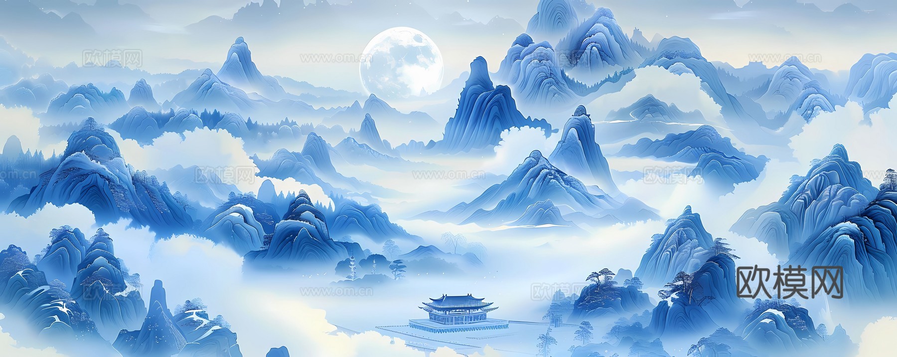 新中式国风壁纸壁画