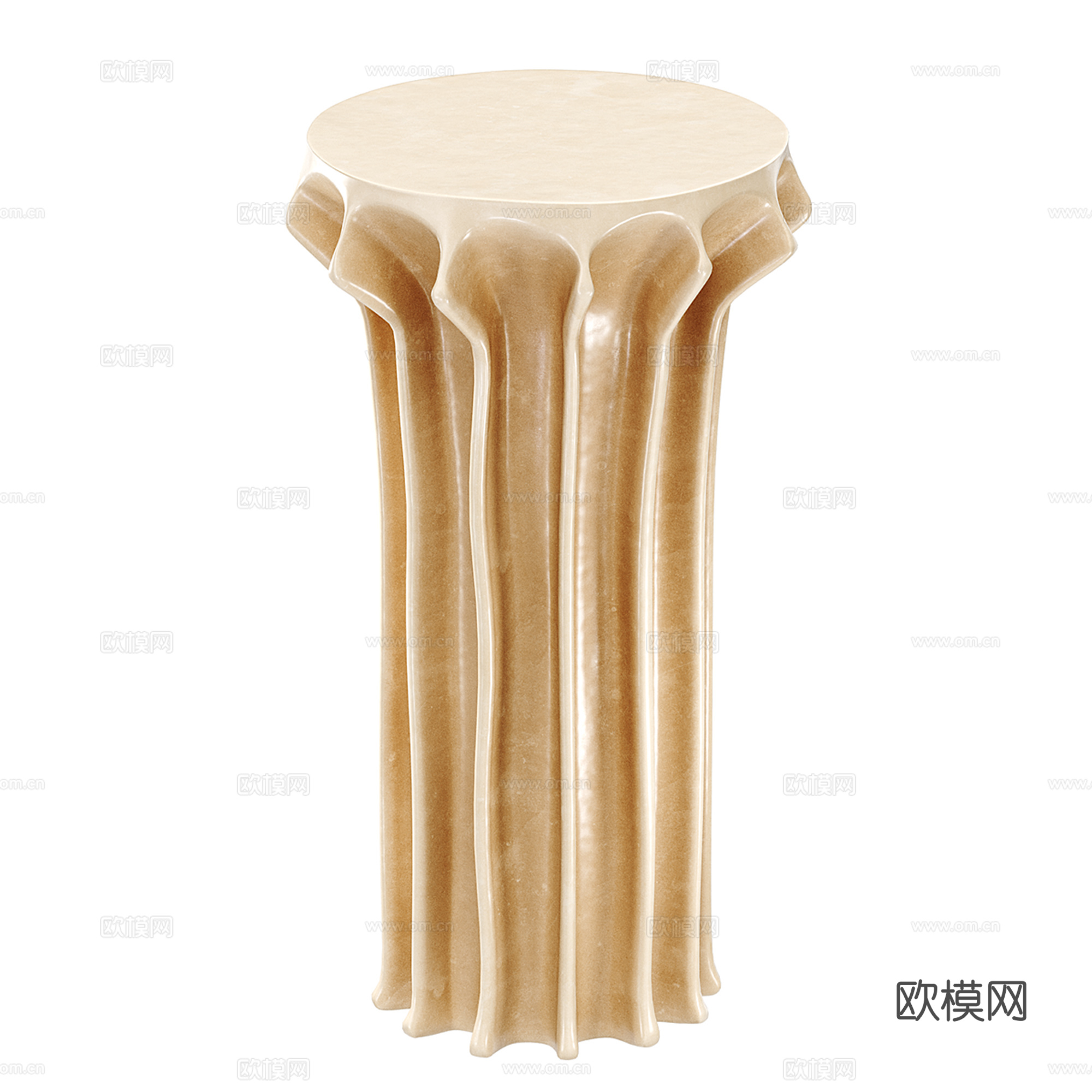 现代异形边几 圆几 角几 沙发凳su模型