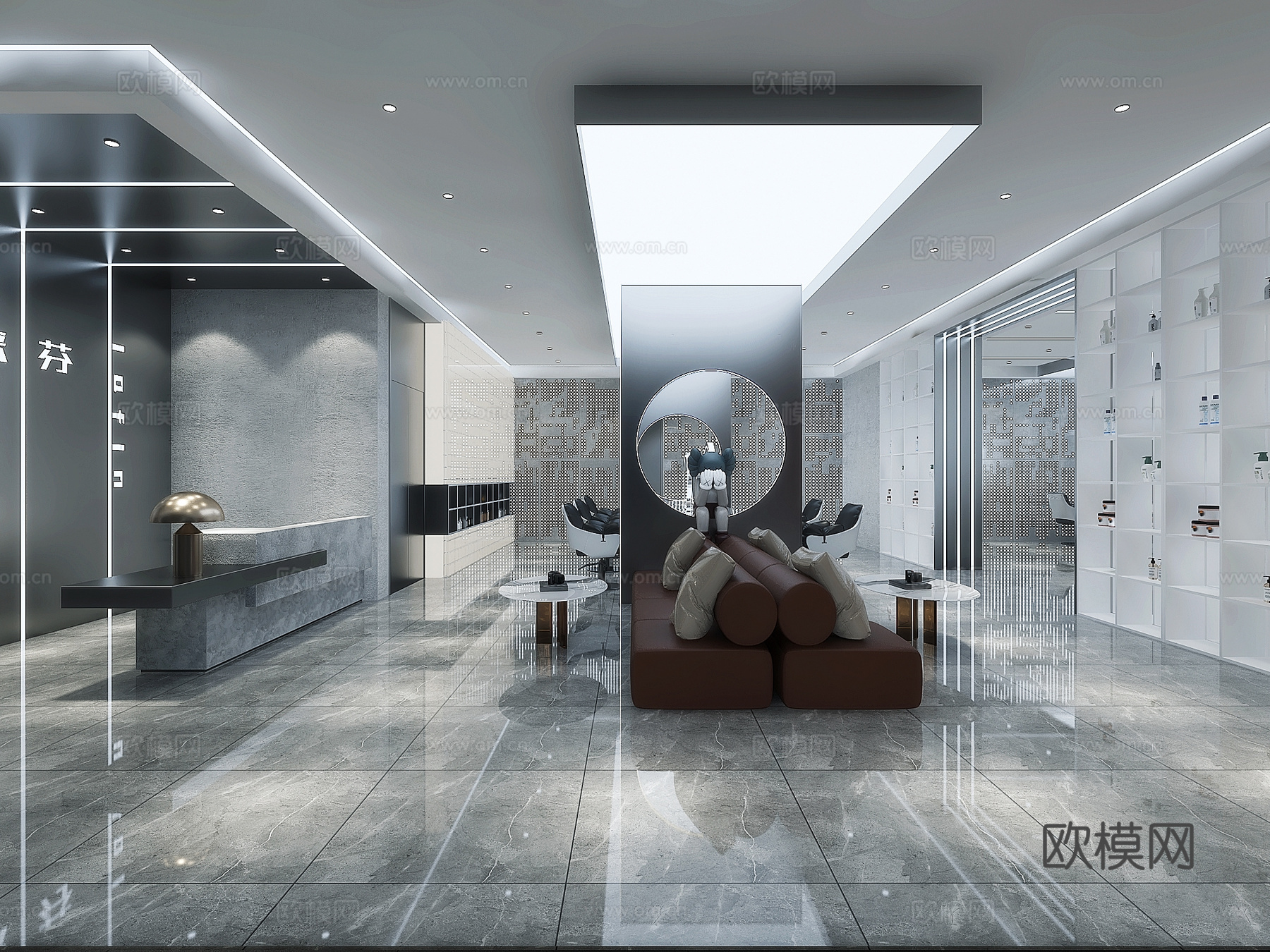 美发店3d模型