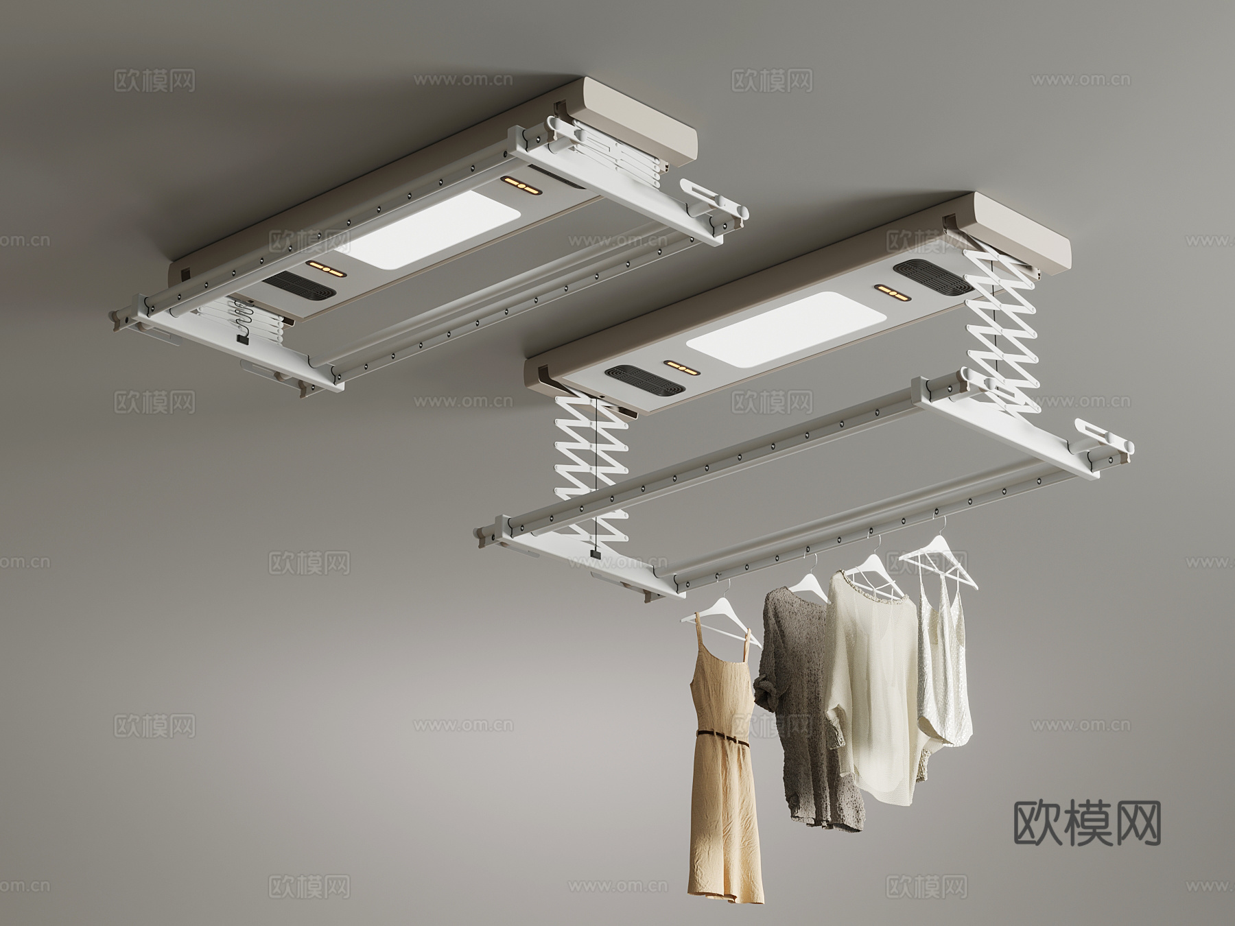 晾衣架 电动晾衣架3d模型