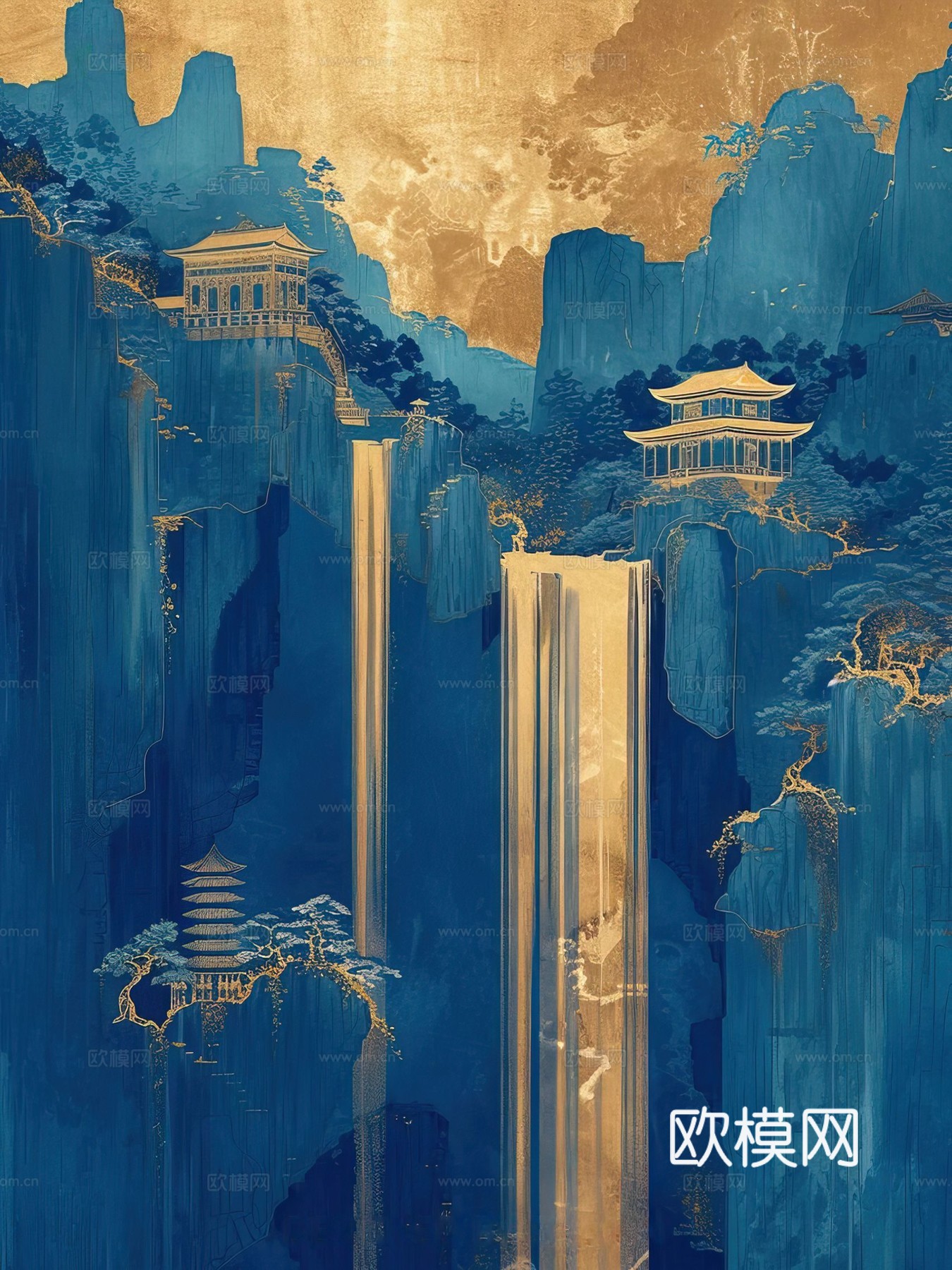 新中式国风壁纸壁画