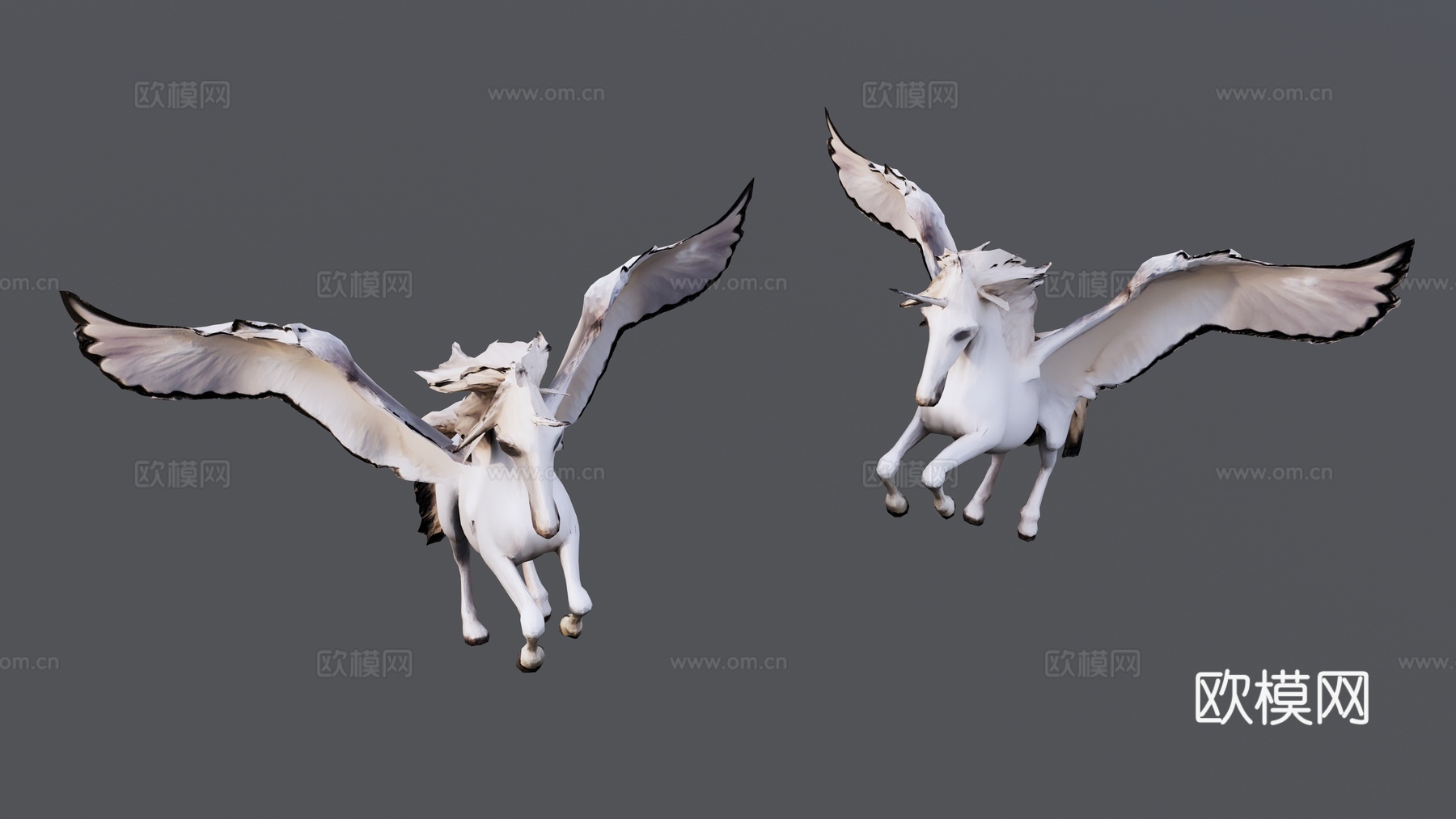独角兽雕塑su模型