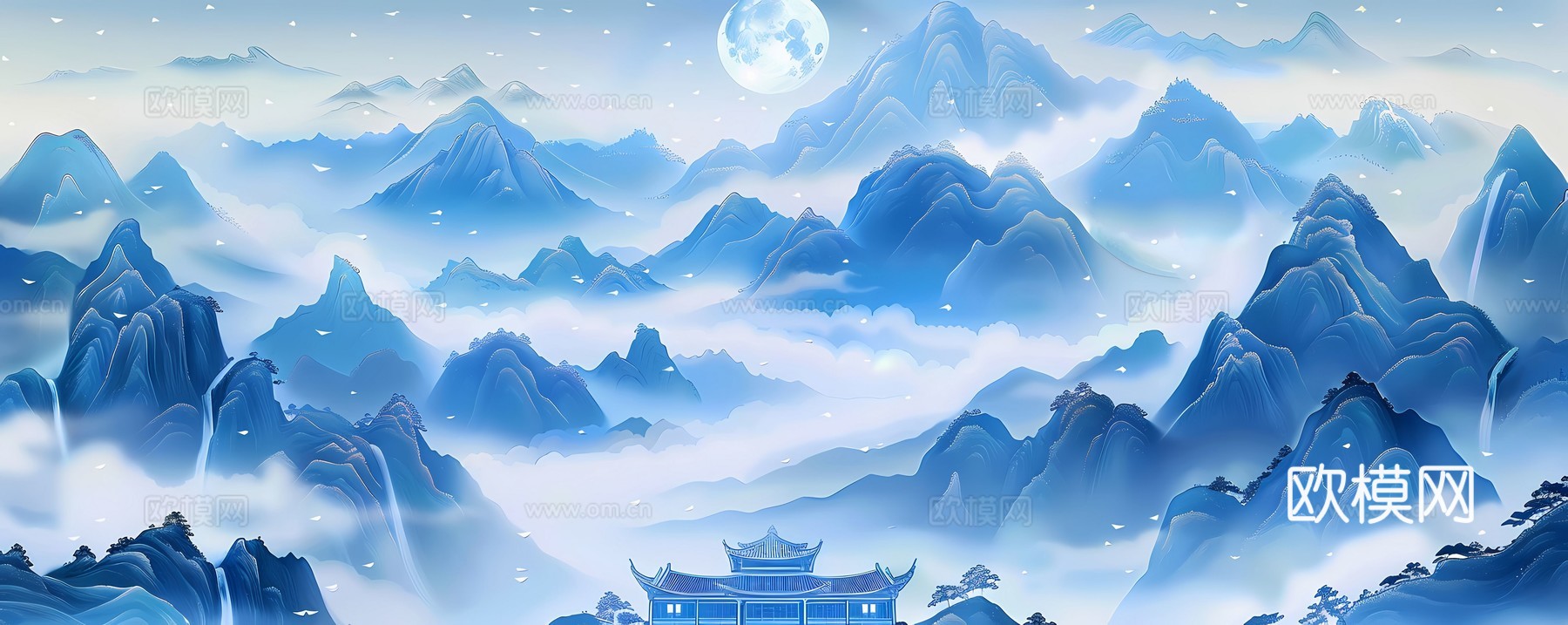 新中式国风壁纸壁画