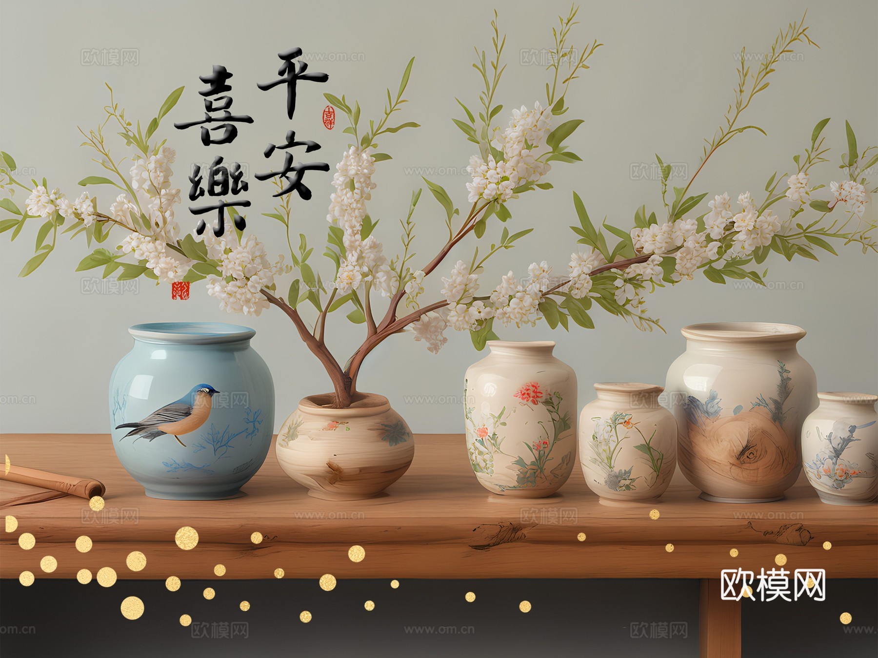 文艺小清新简约现代装饰画
