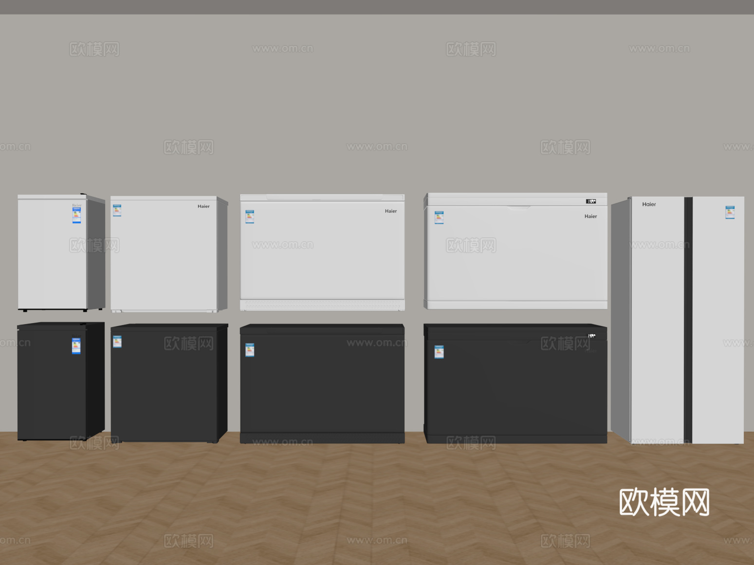 冰柜 现代冰箱冰柜 嵌入式su模型
