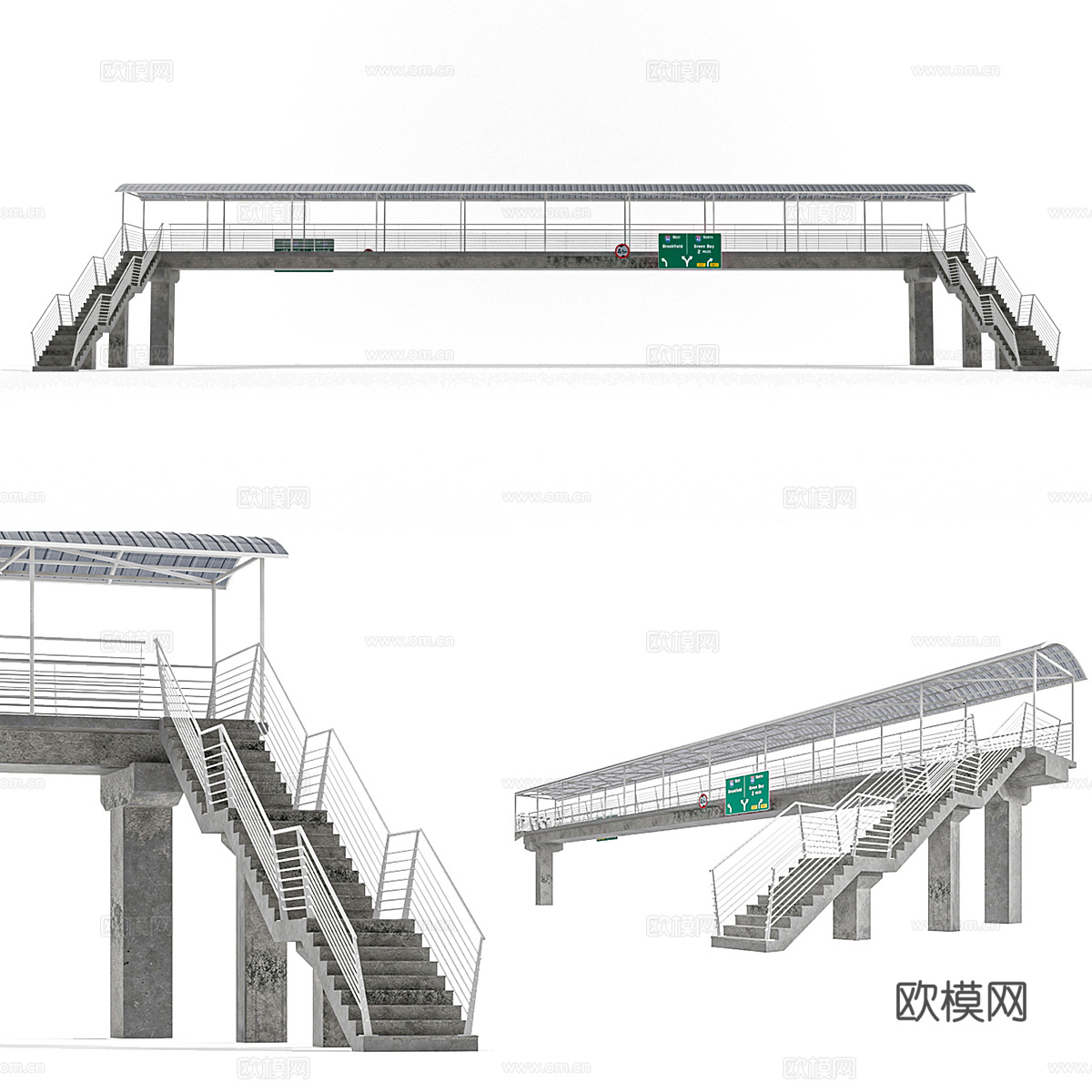 人行天桥3d模型