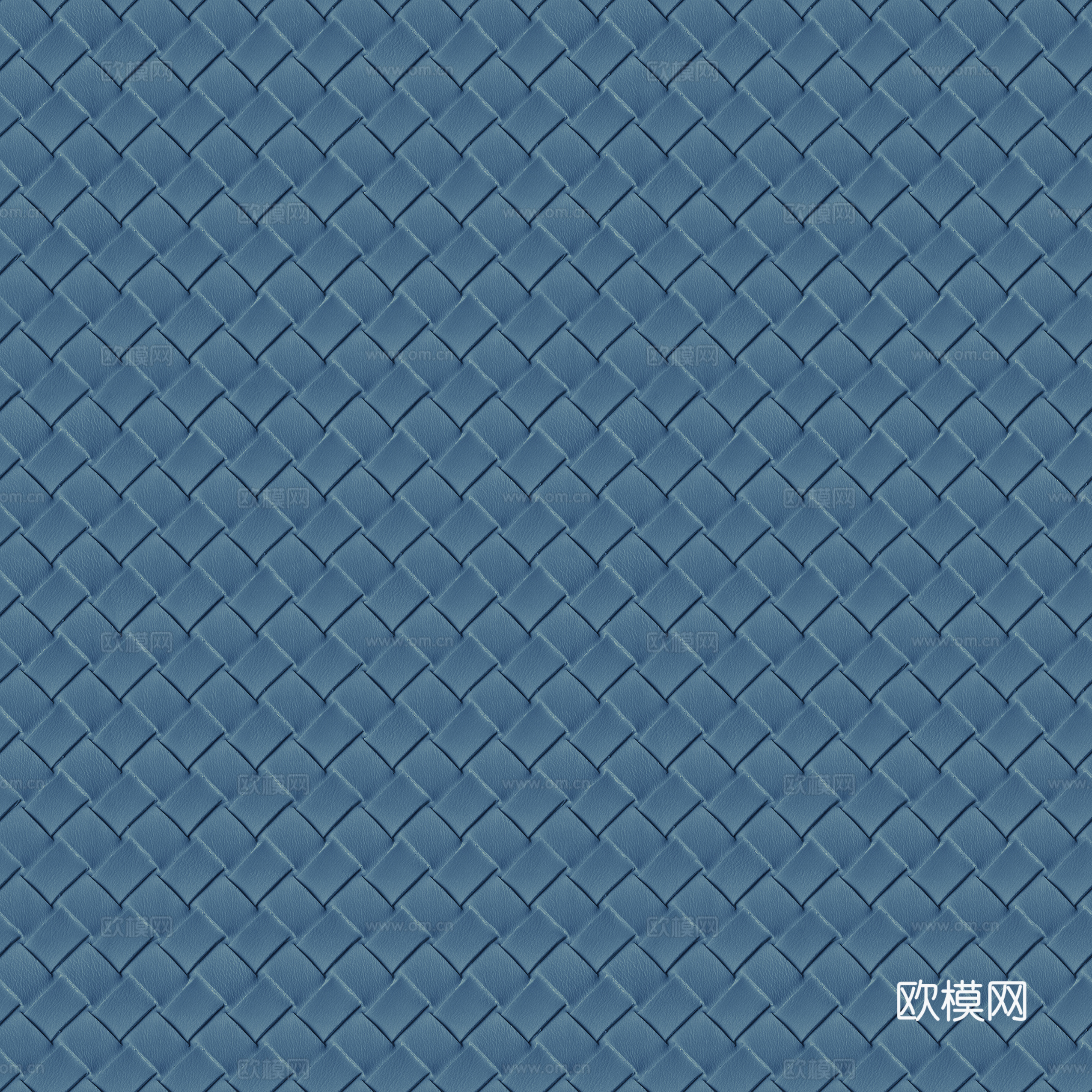 无缝蓝色编织皮纹