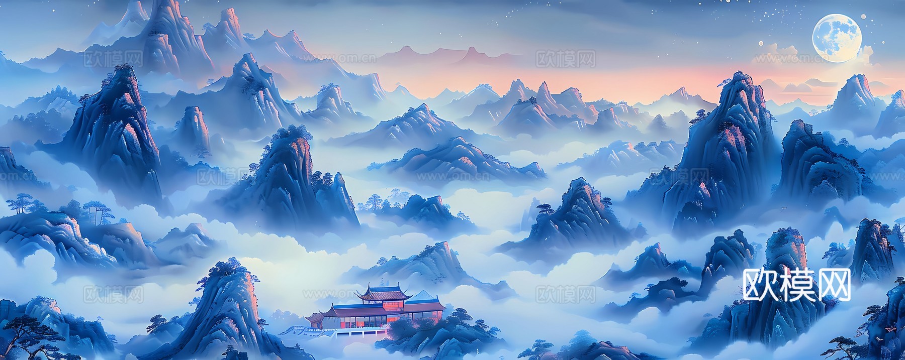 新中式国风壁纸壁画