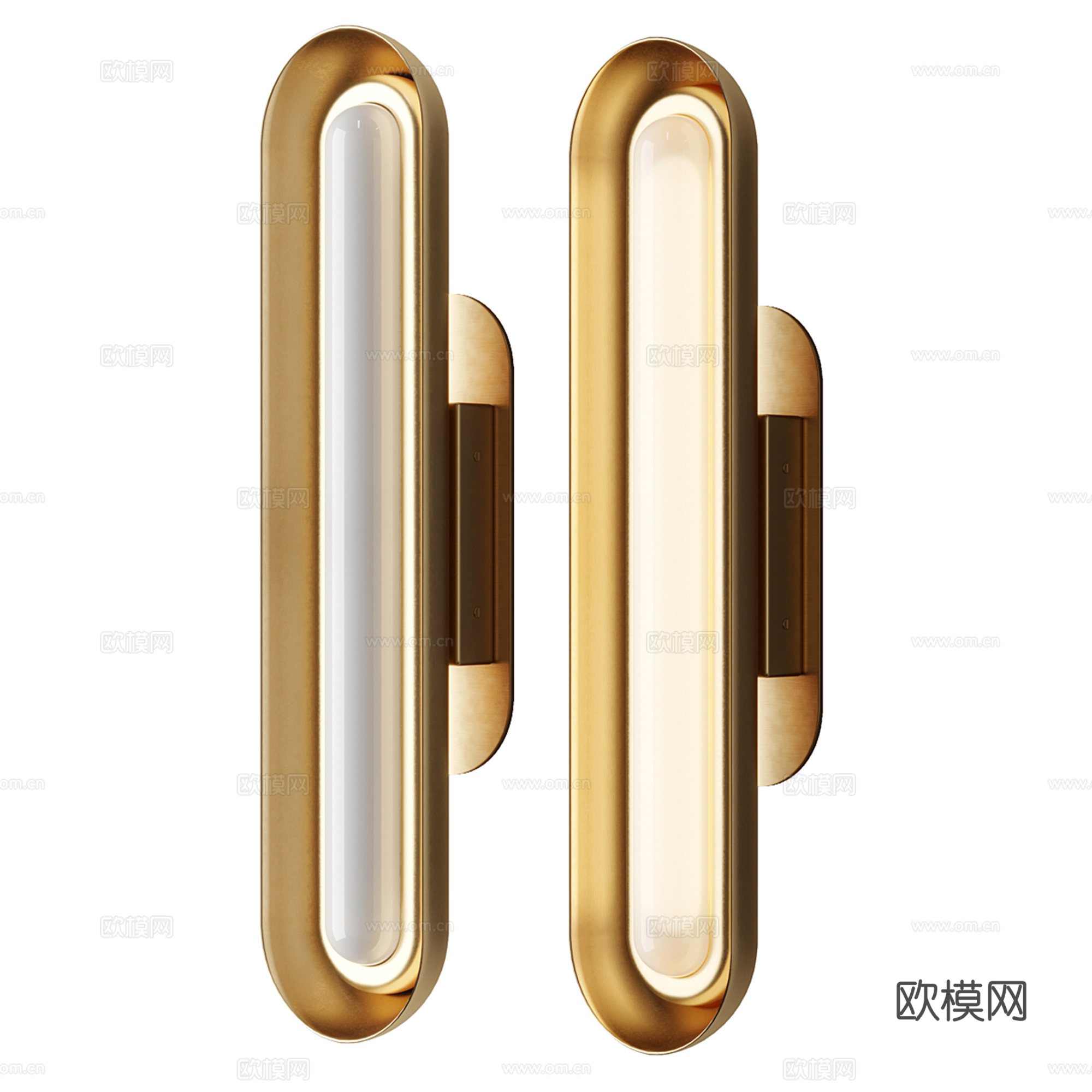 轻奢金属壁灯3d模型