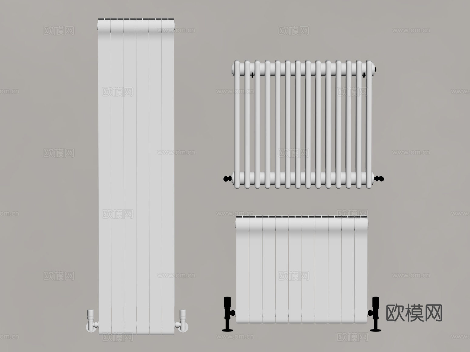 取暖器 现代暖气片su模型