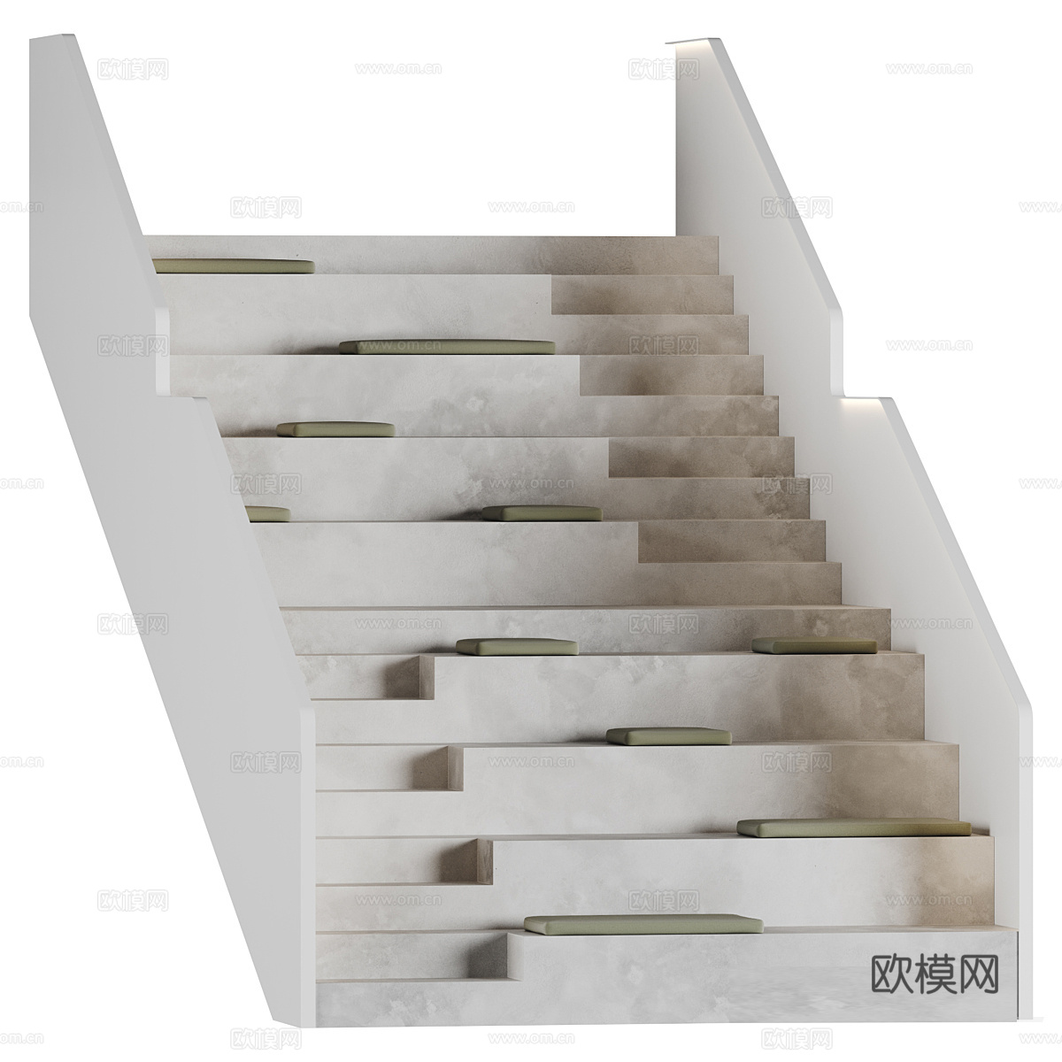 公共空间的露天剧场楼梯3d模型