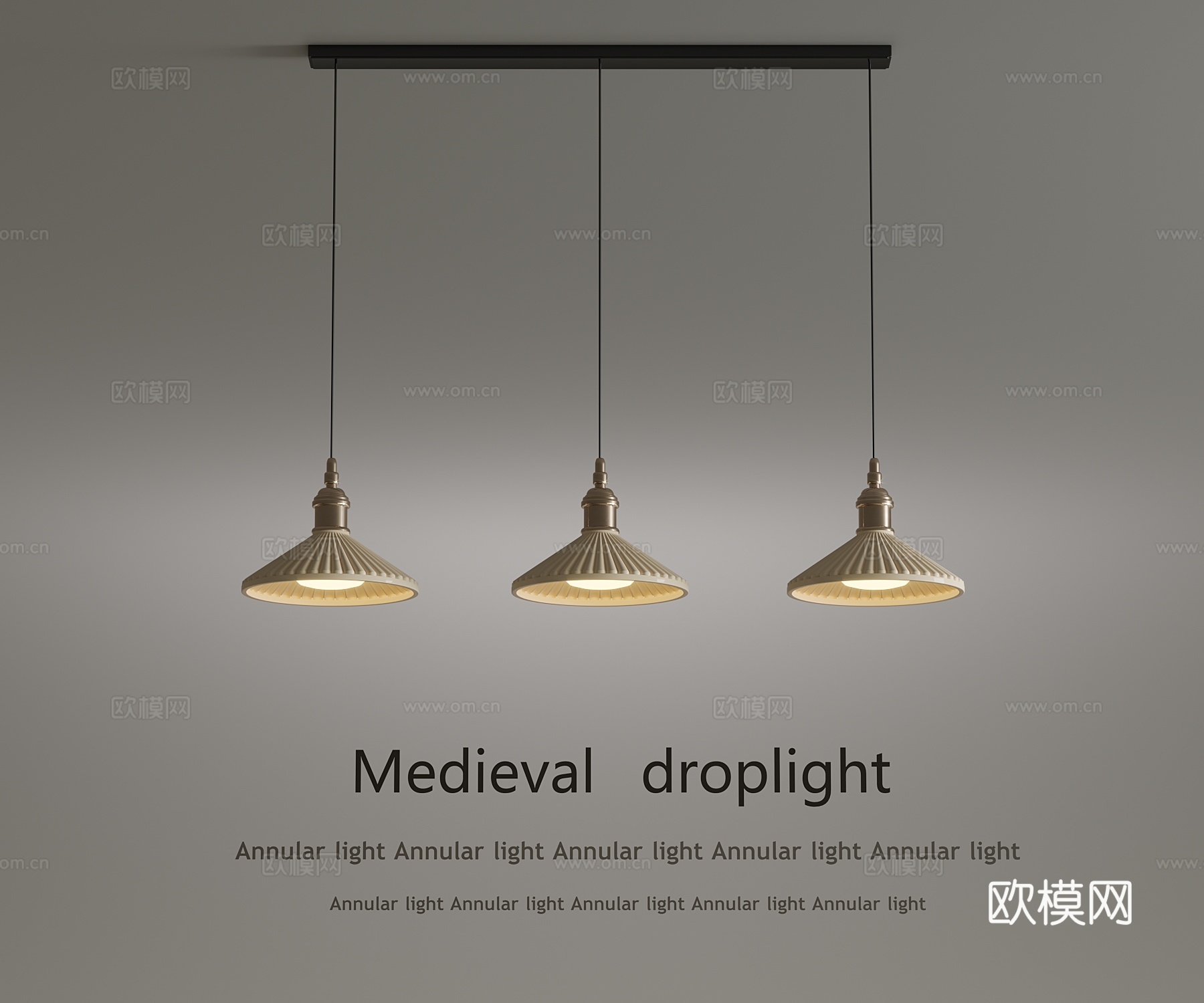 法式奶油风吊灯 餐厅吊灯3d模型