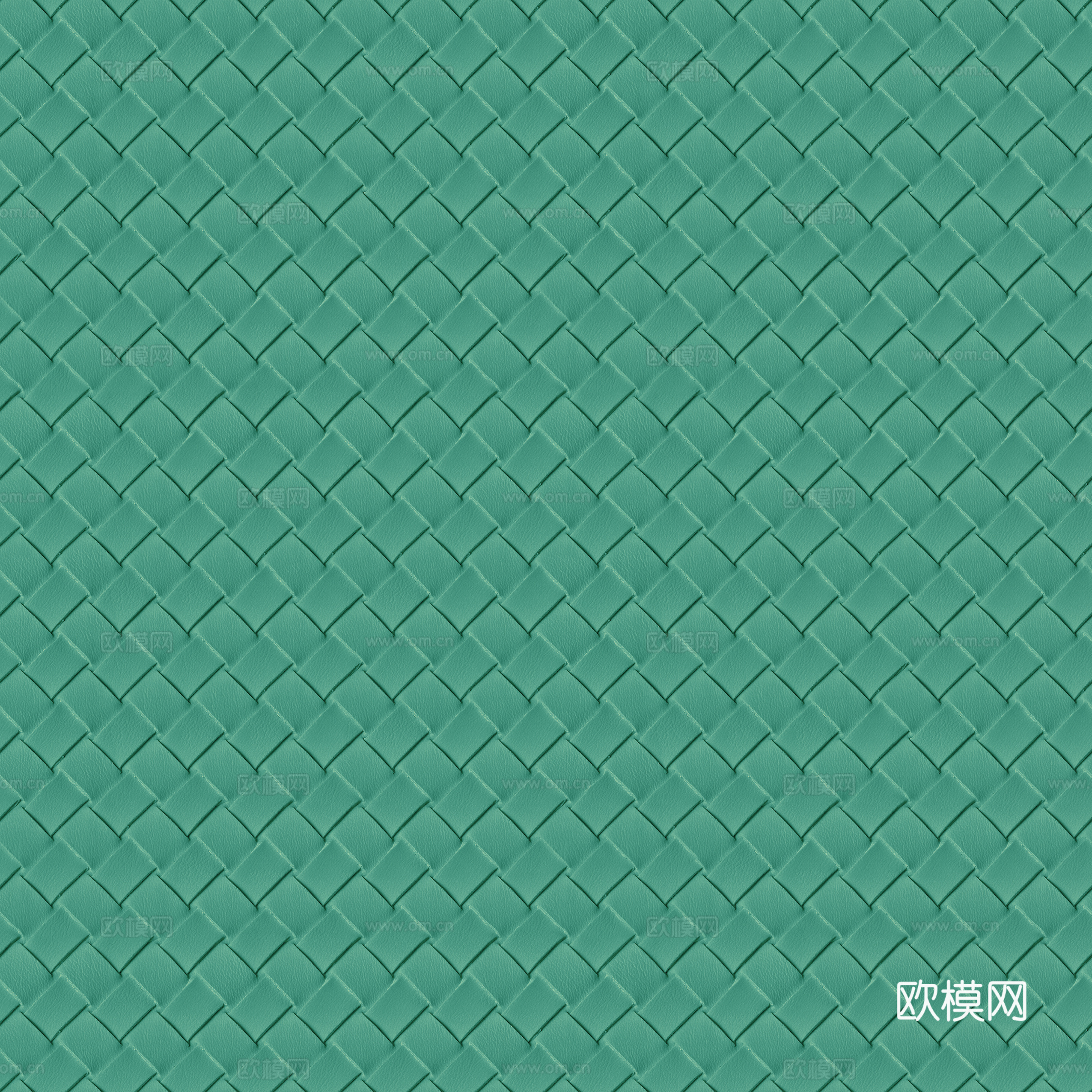 无缝提夫尼蓝色编织皮纹