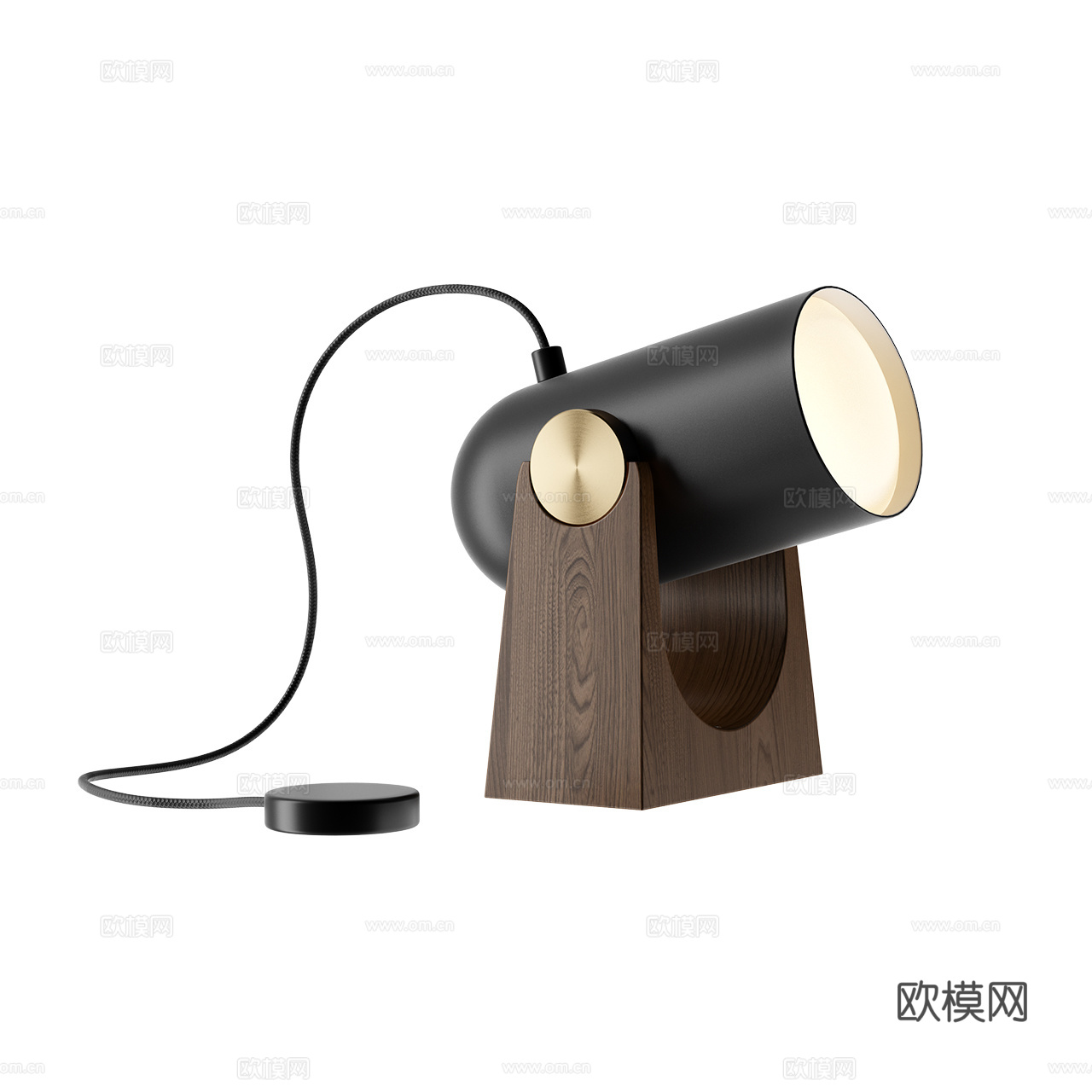 Le Klint 现代台灯 黑色台灯 胡桃木台灯 复古台灯3d模型