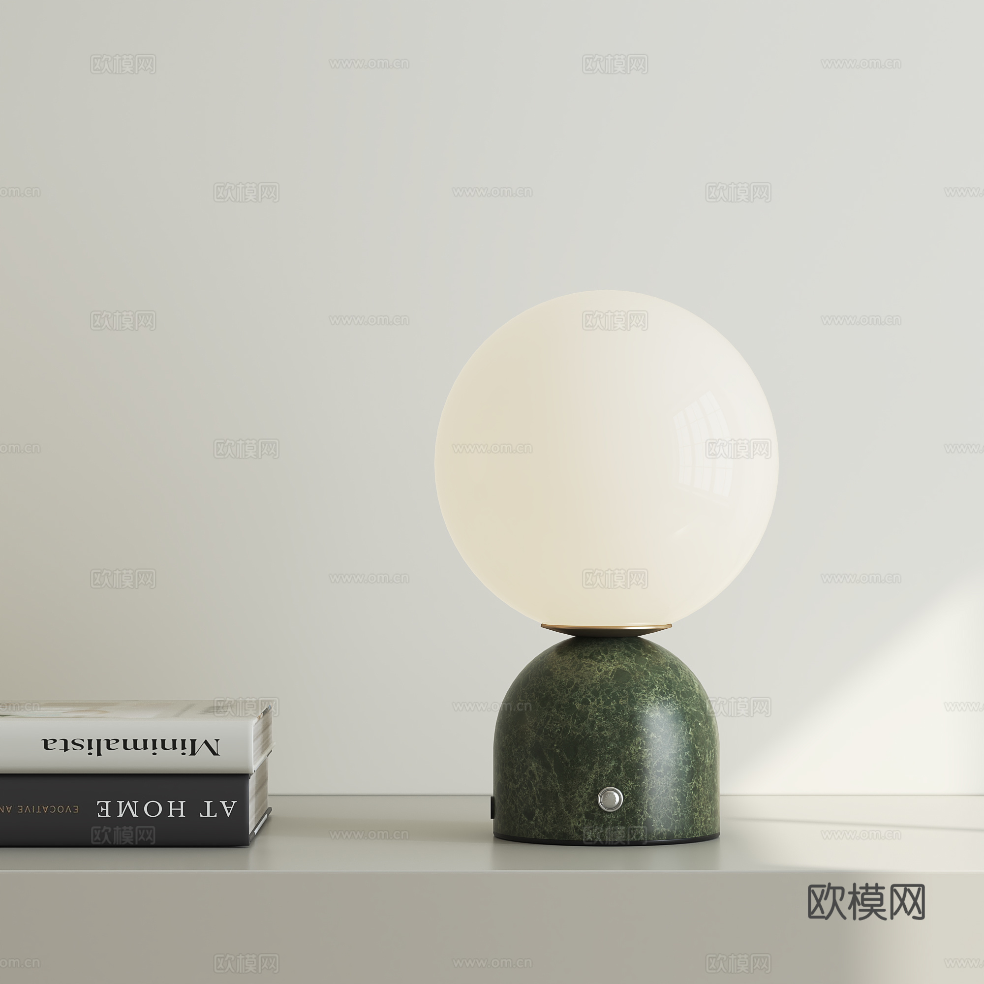 现代轻奢台灯3d模型