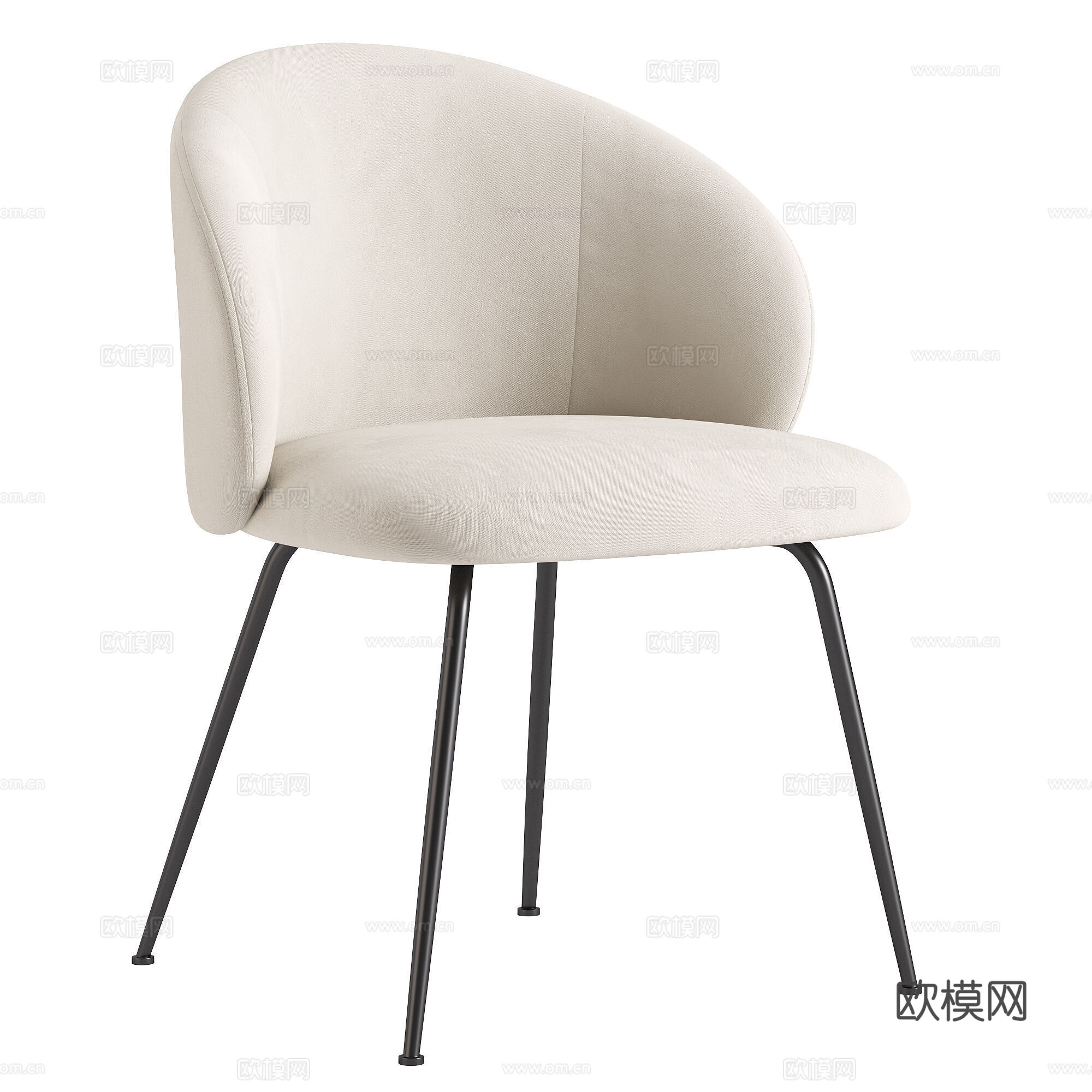 现代意式洽谈桌椅3d模型