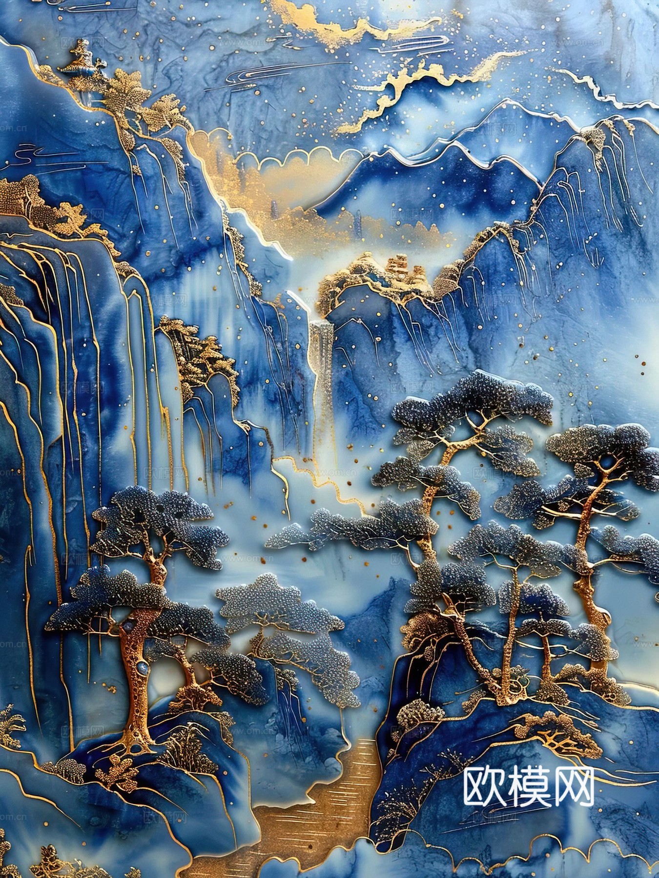 新中式国风壁纸壁画