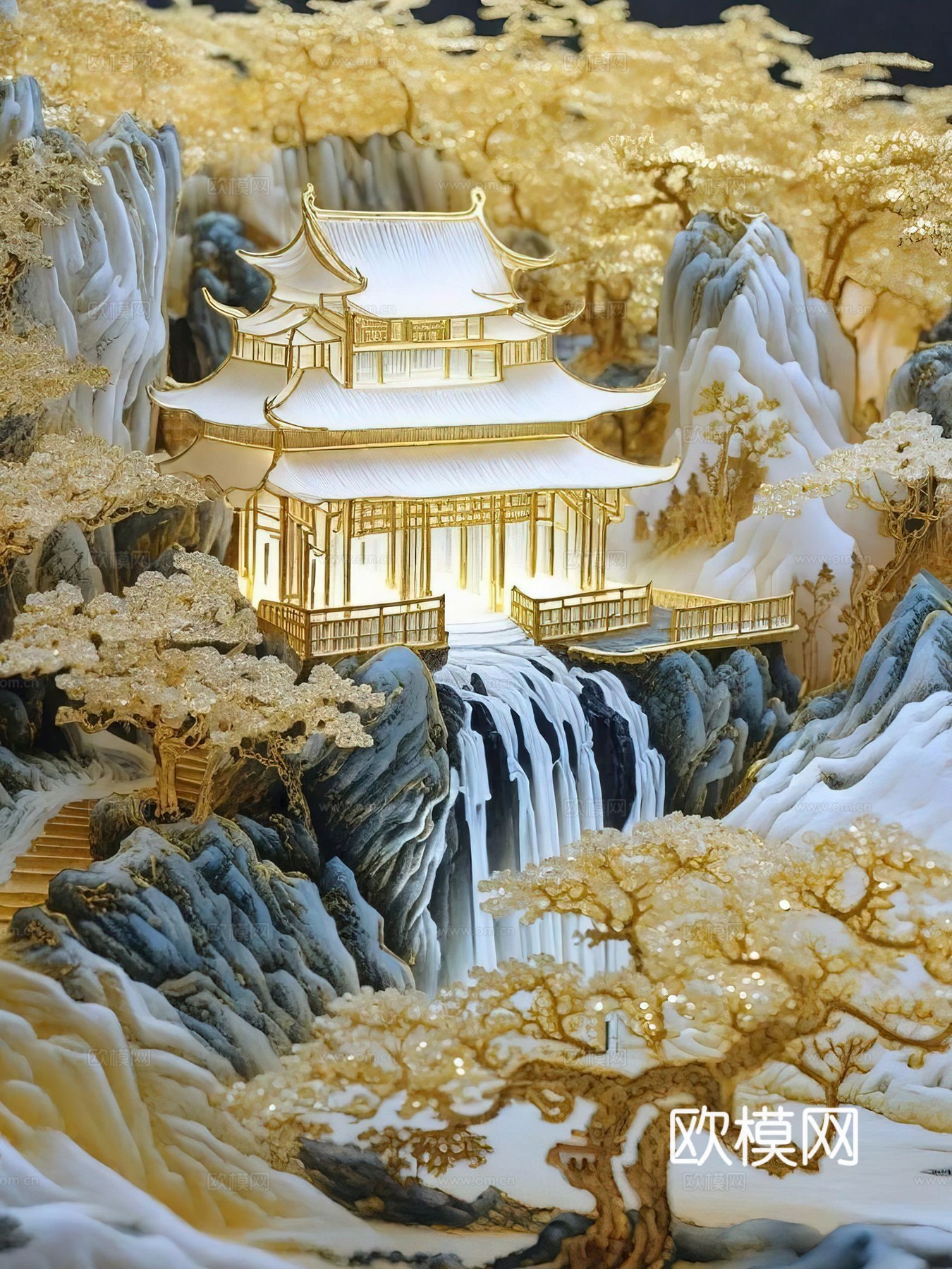 新中式国风壁纸壁画