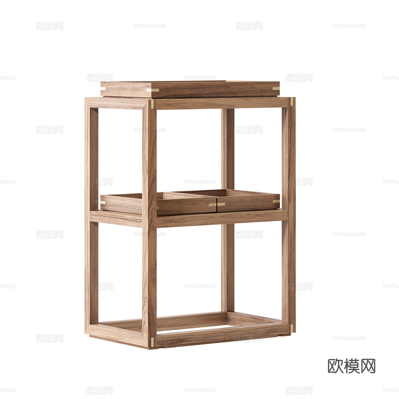 Karpenter 北欧书架 极简书架 原木书架 装饰架3d模型