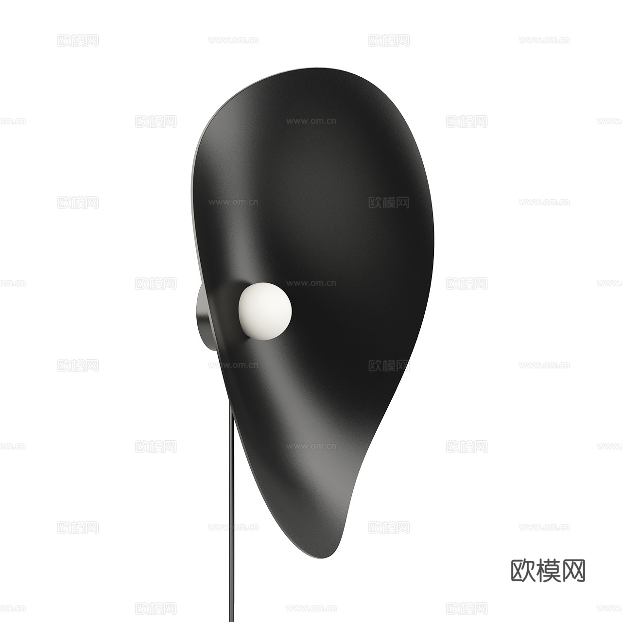 Norr11 现代壁灯 异形壁灯 黑色壁灯 灯泡壁灯3d模型