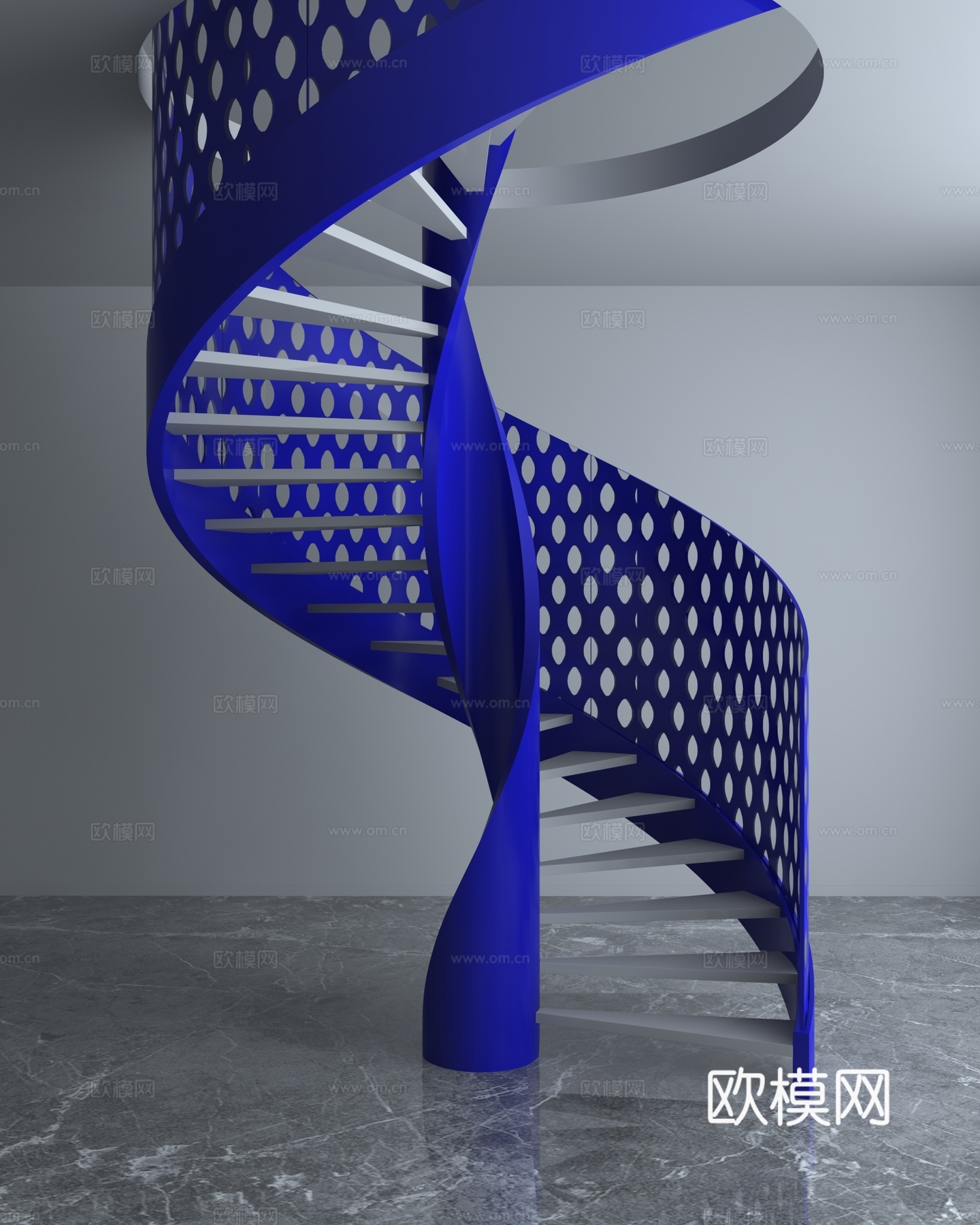 旋转楼梯3d模型下载
