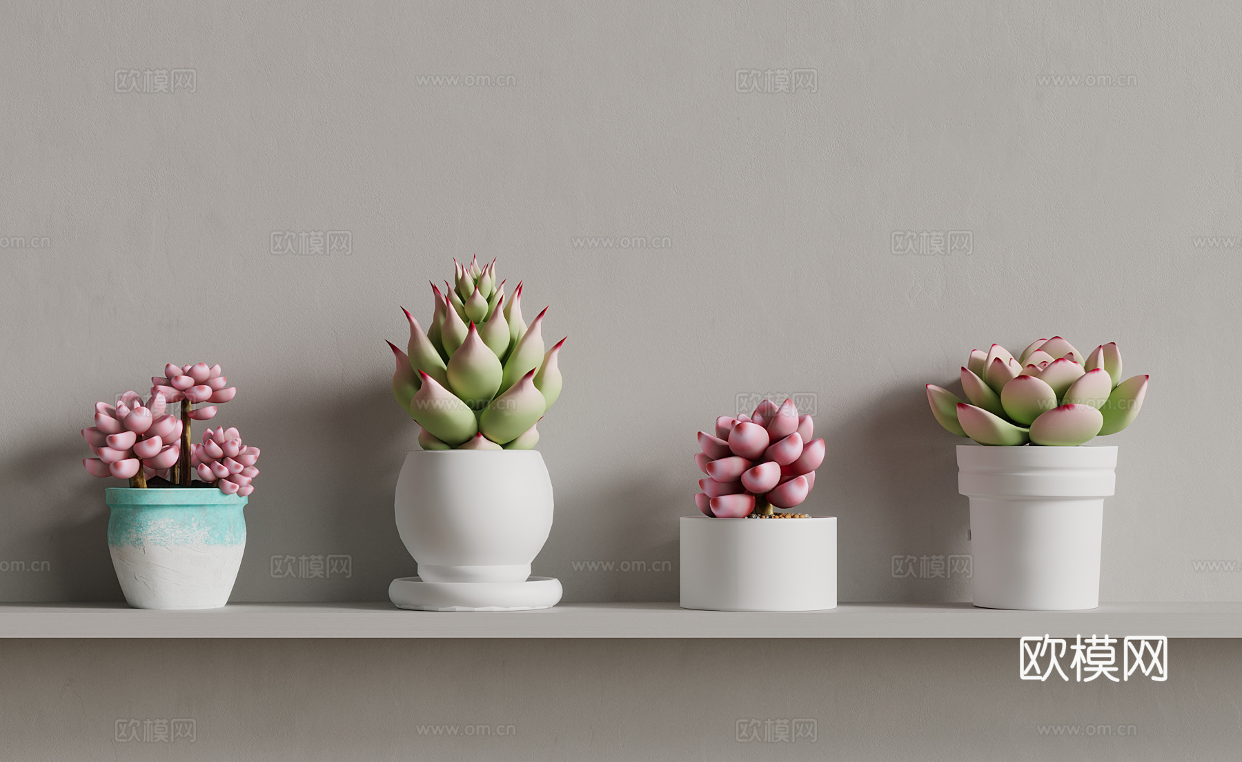 现代绿植盆栽su模型
