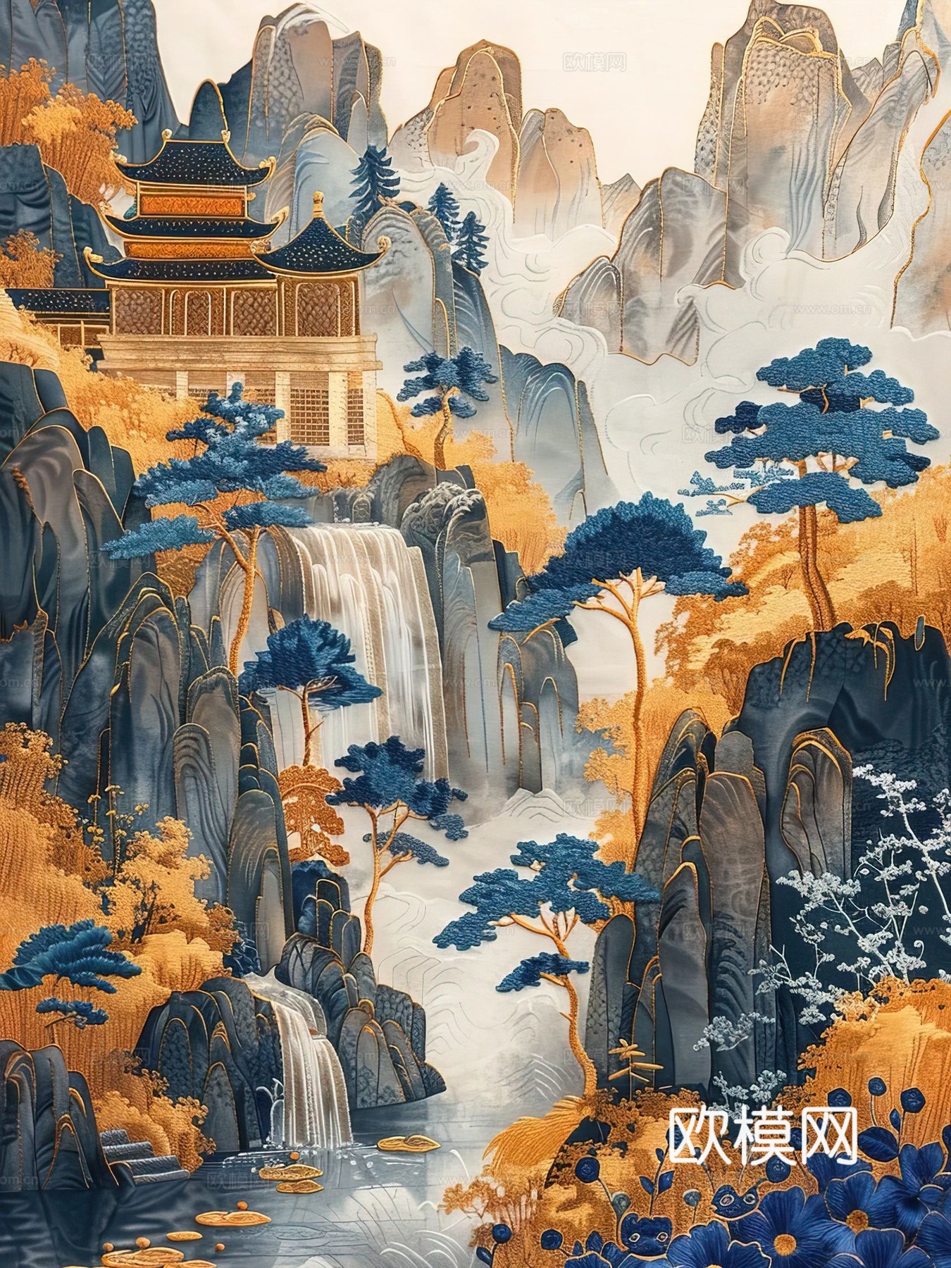 新中式国风壁纸壁画